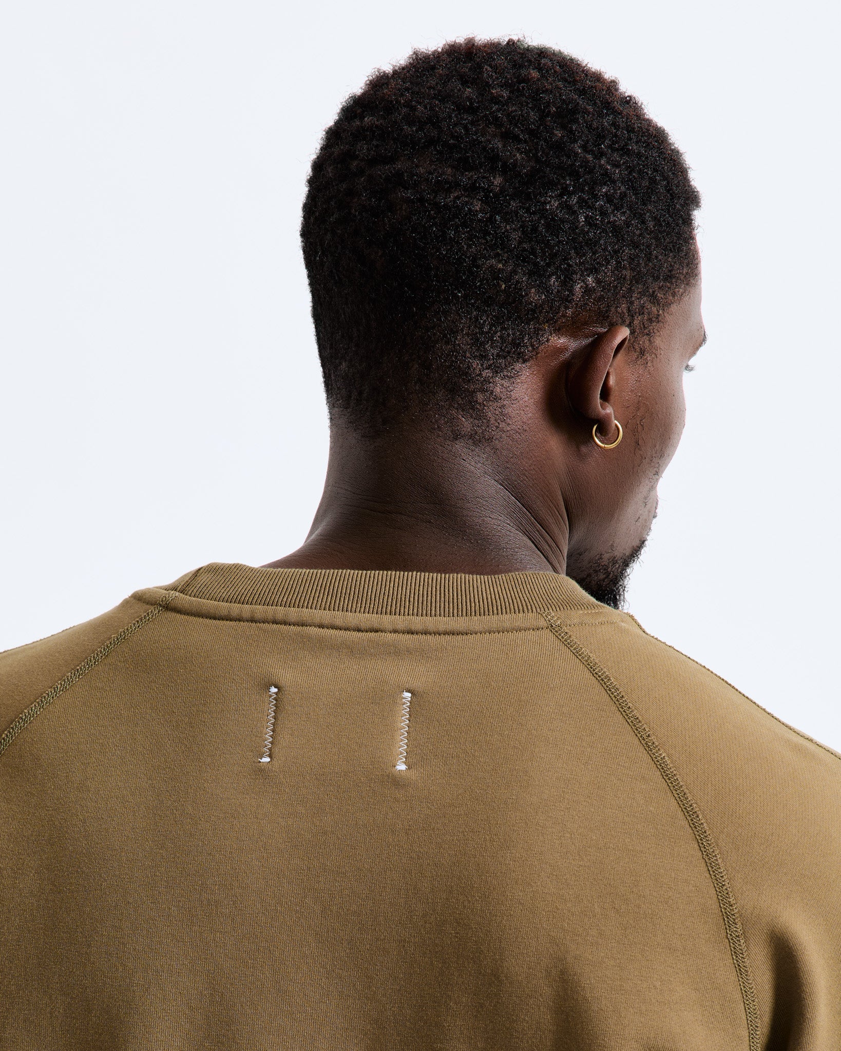 Reigning Champ Midweight Terry Classic Crewneck, clay - Image 10
