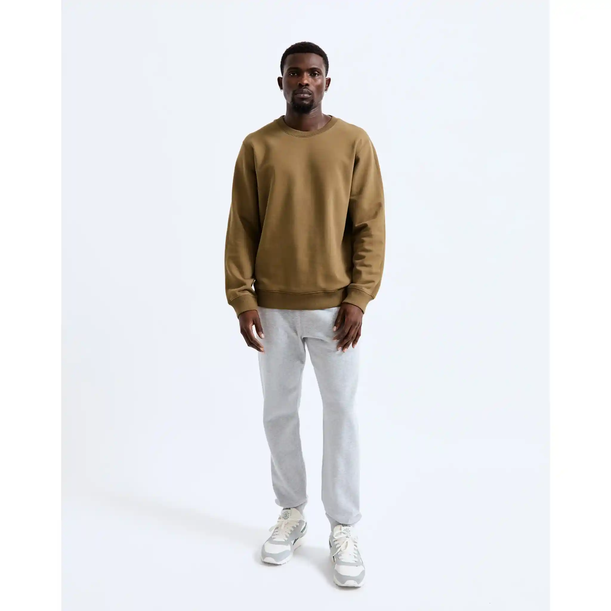 Reigning Champ Midweight Terry Classic Crewneck, clay - Image 7