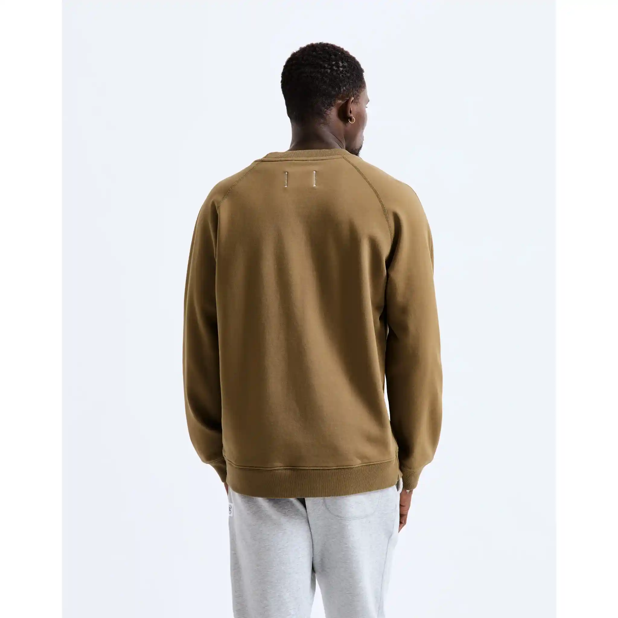 Reigning Champ Midweight Terry Classic Crewneck, clay - Image 8