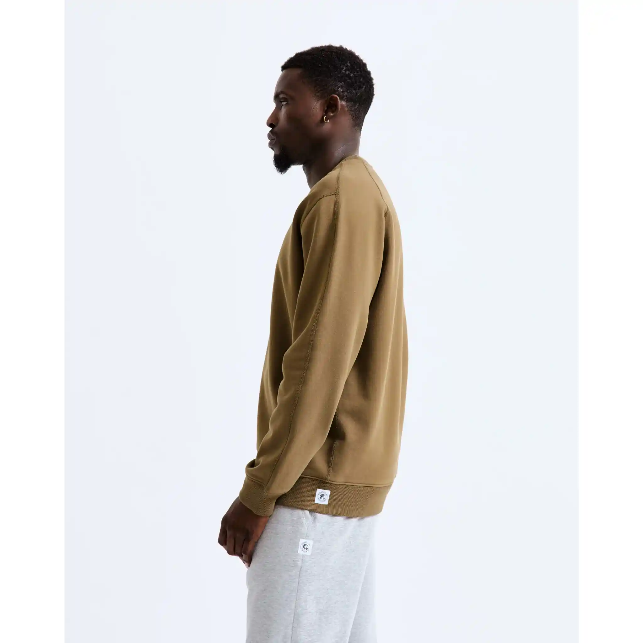 Reigning Champ Midweight Terry Classic Crewneck, clay - Image 9