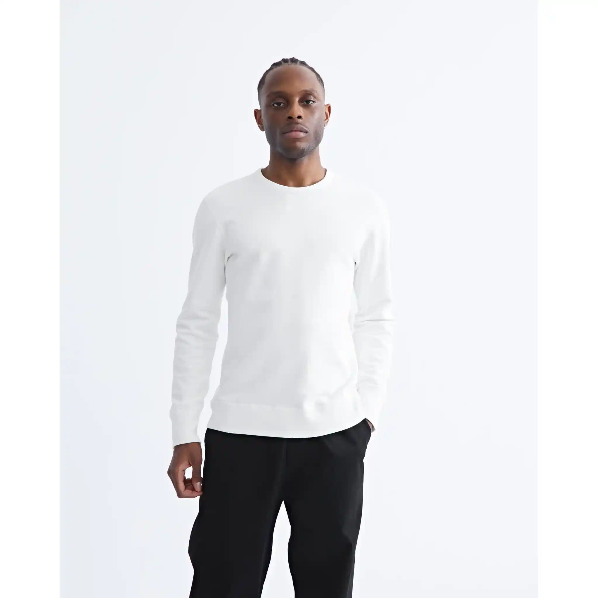 Reigning Champ Midweight Terry Crewneck, vintage white - Image 2