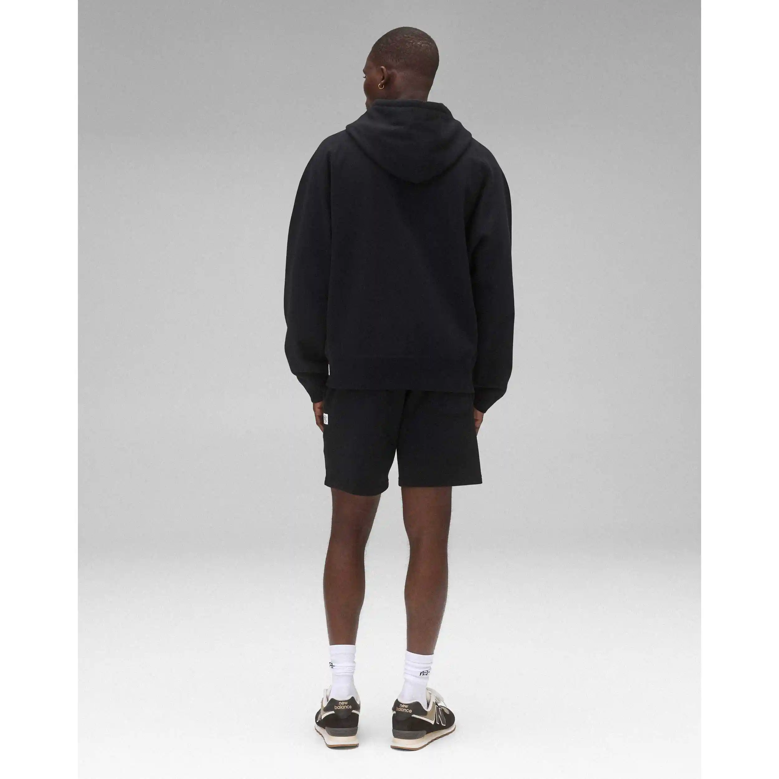 Reigning Champ Midweight Terry Relaxed Zip Hoodie, black - Image 6