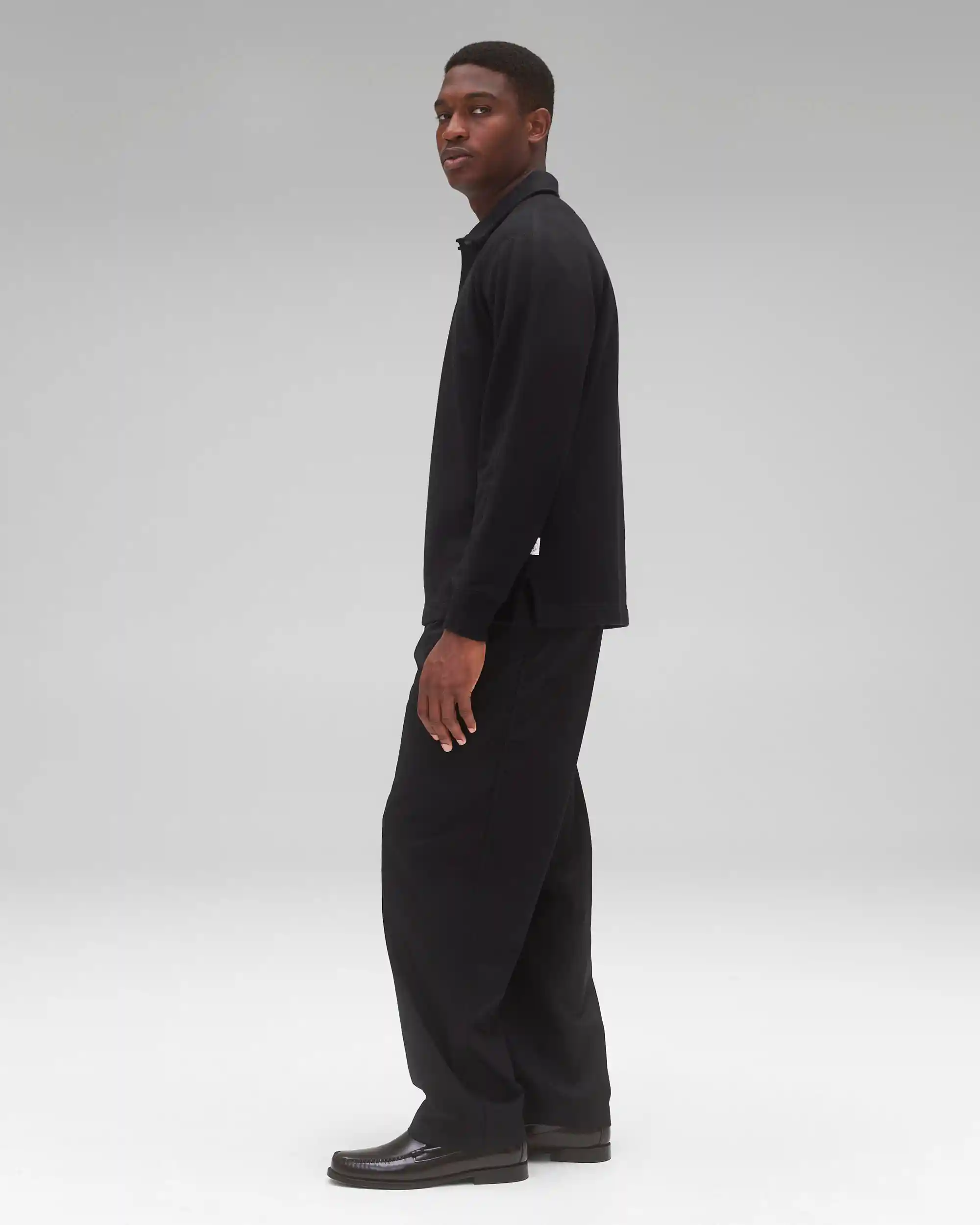 Reigning Champ Midweight Terry Rugby Sweater, black - Image 5