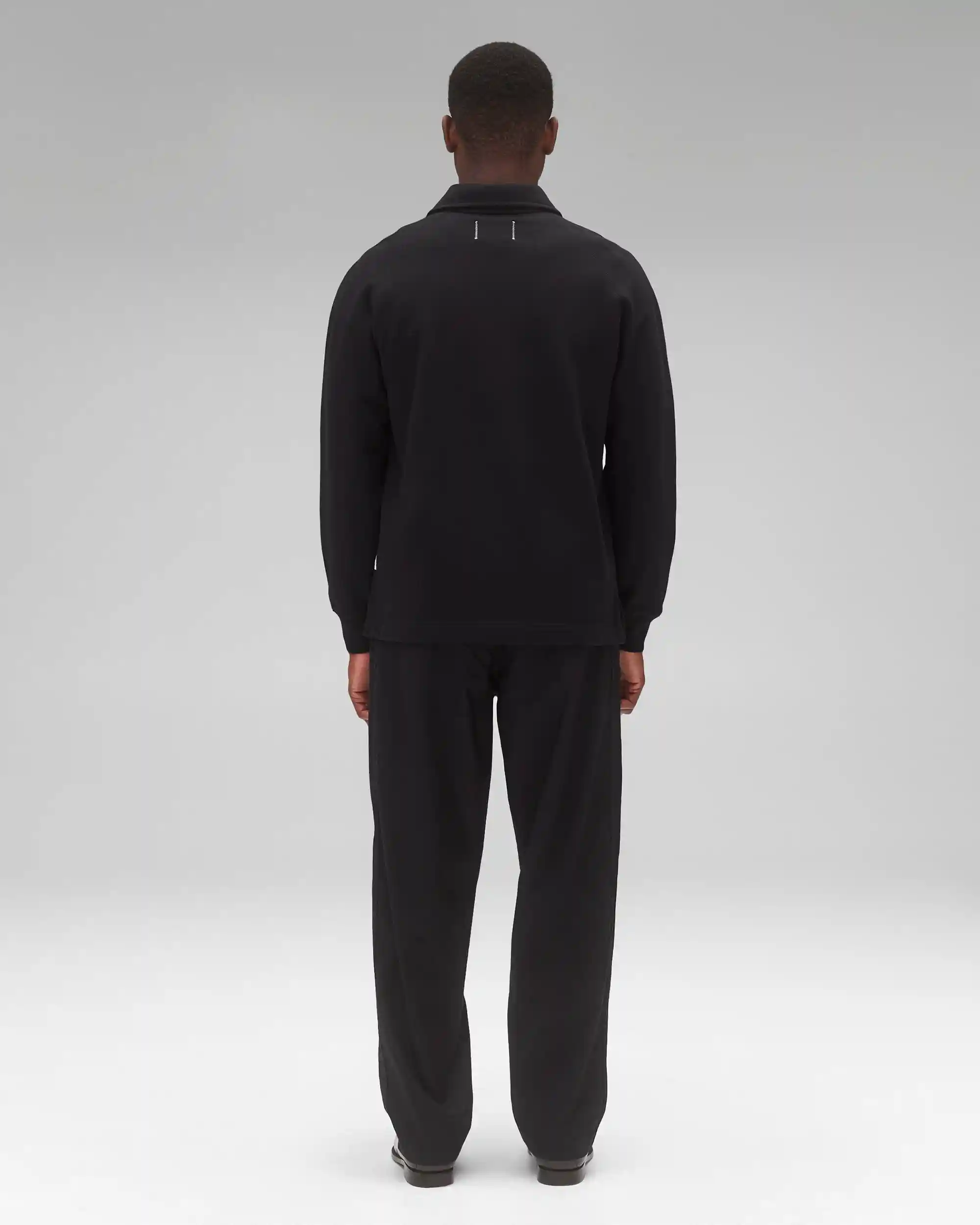 Reigning Champ Midweight Terry Rugby Sweater, black - Image 6
