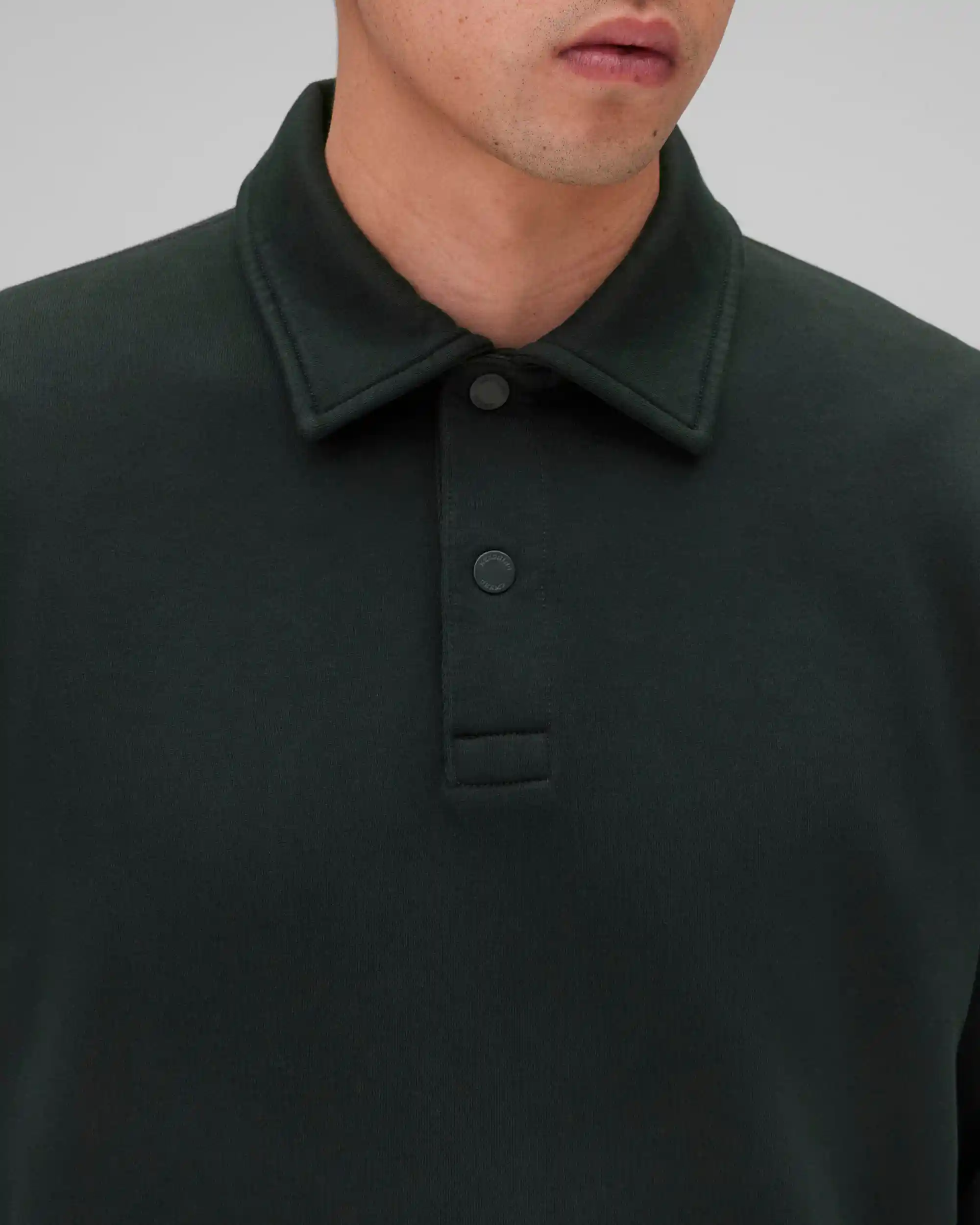 Reigning Champ Midweight Terry Rugby Sweater, petrol - Image 6
