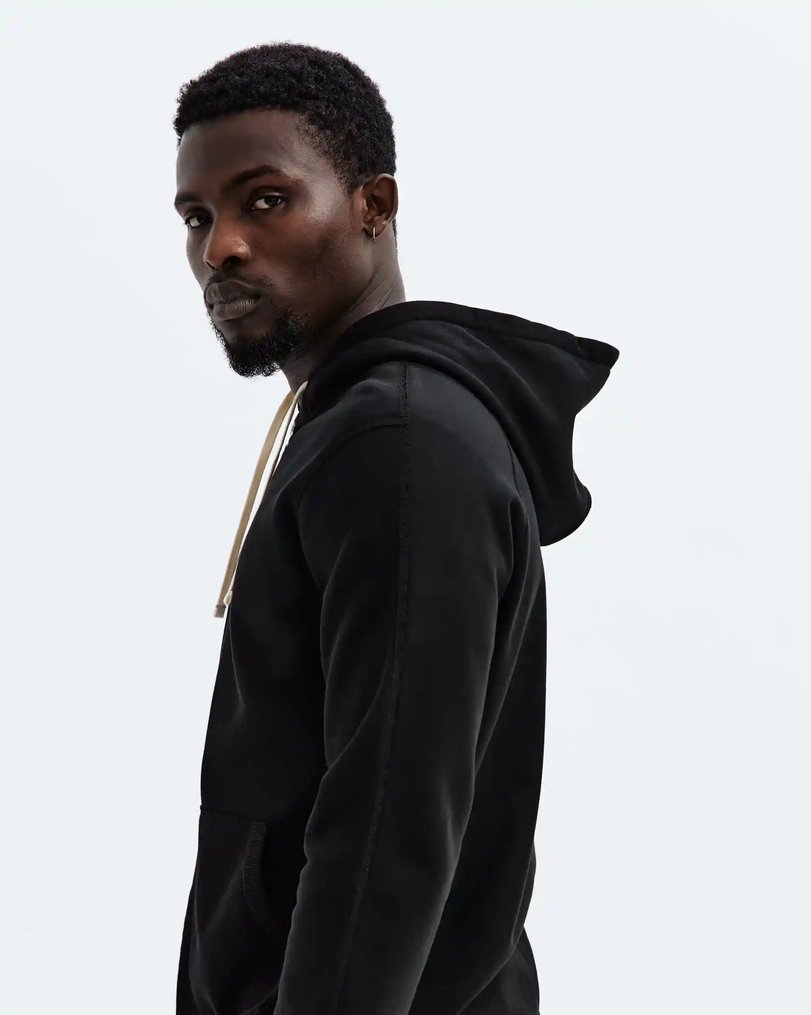 Reigning Champ Midweight Terry Slim Zip Hoodie, black - Image 5