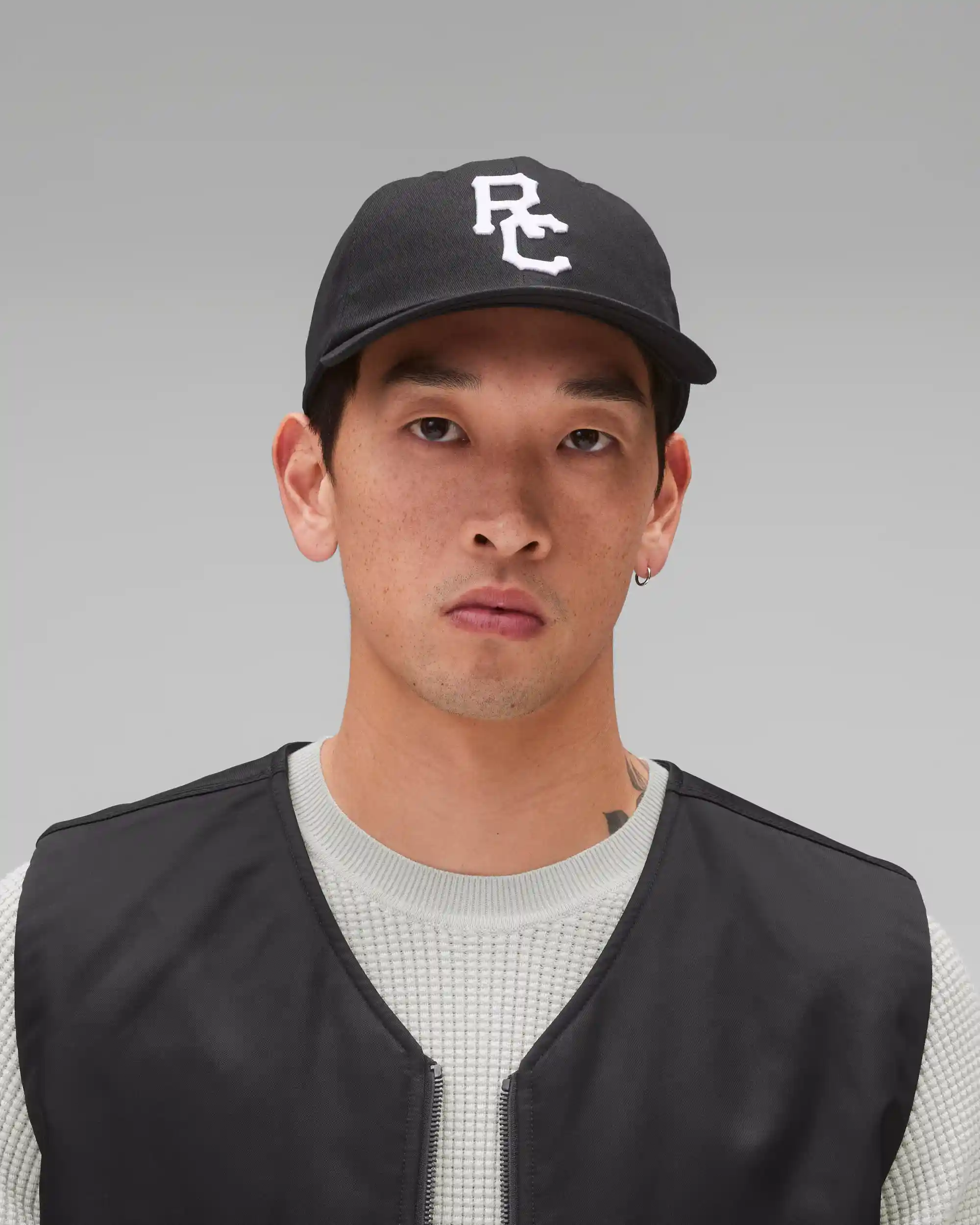 Reigning Champ Outfield Strapback Cap, black-white - Image 2