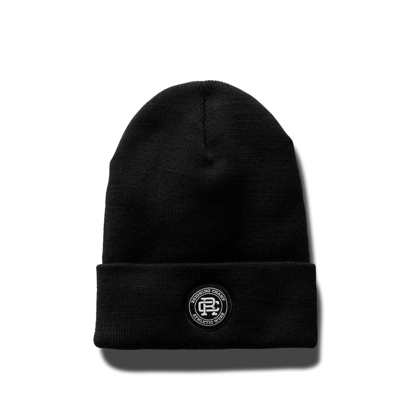 Reigning Champ Thinsulate Crest Patch Beanie, black