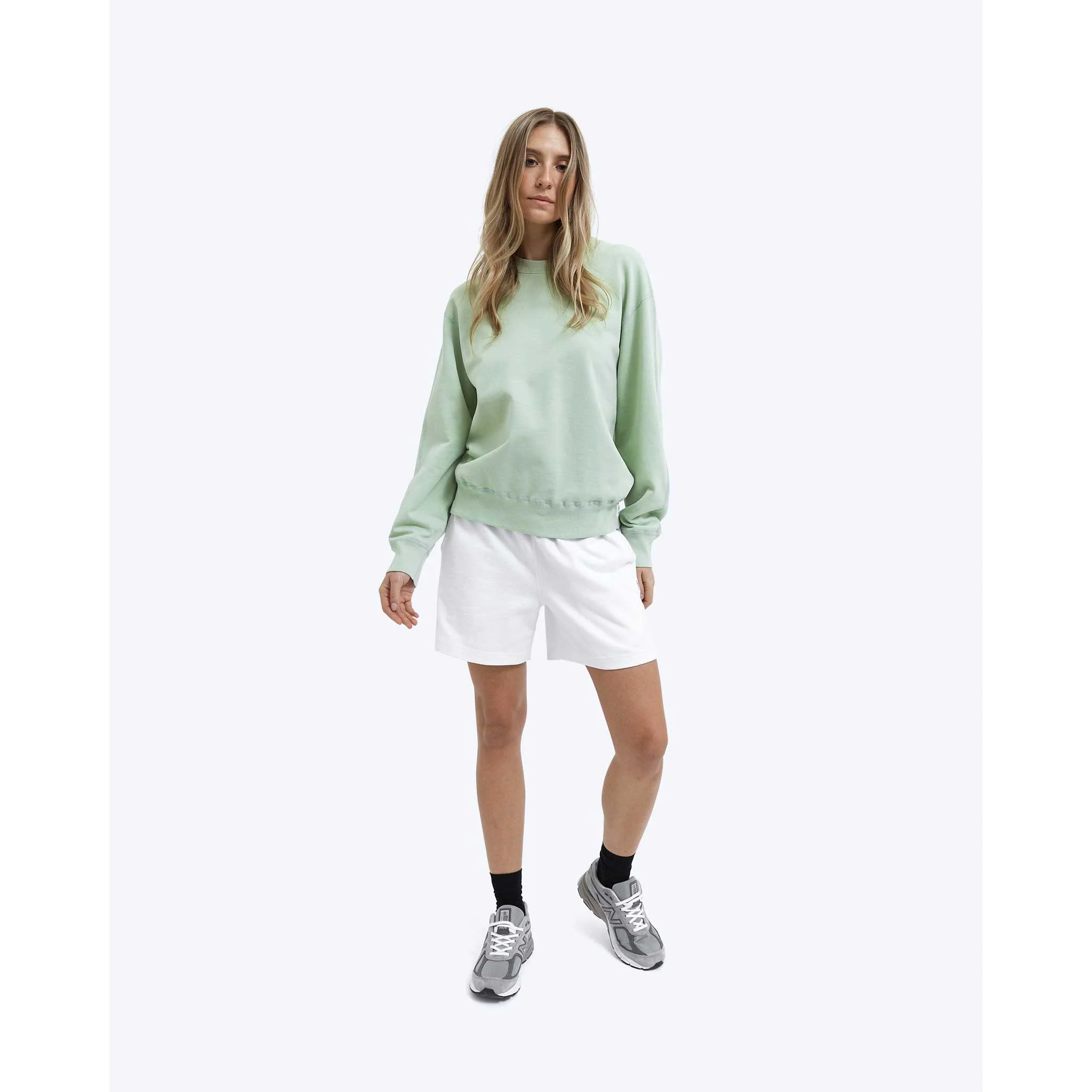 Reigning Champ Womens Lightweight Pima Relaxed Crewneck - Image 4