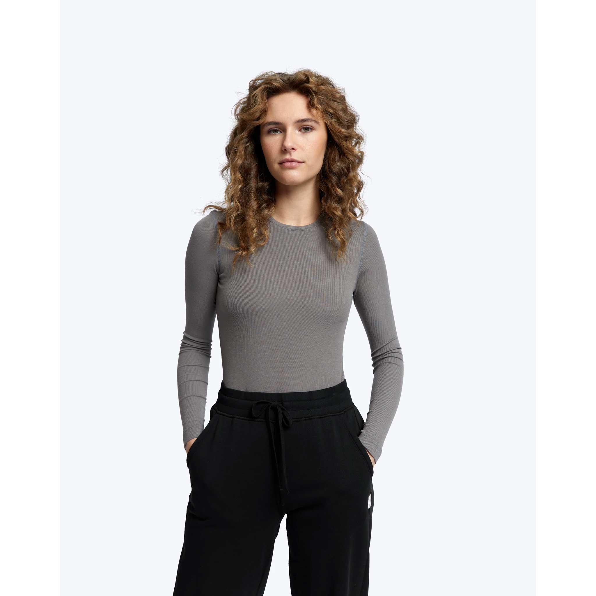 Reigning Champ Womens Modal Rib Long Sleeve - Image 4