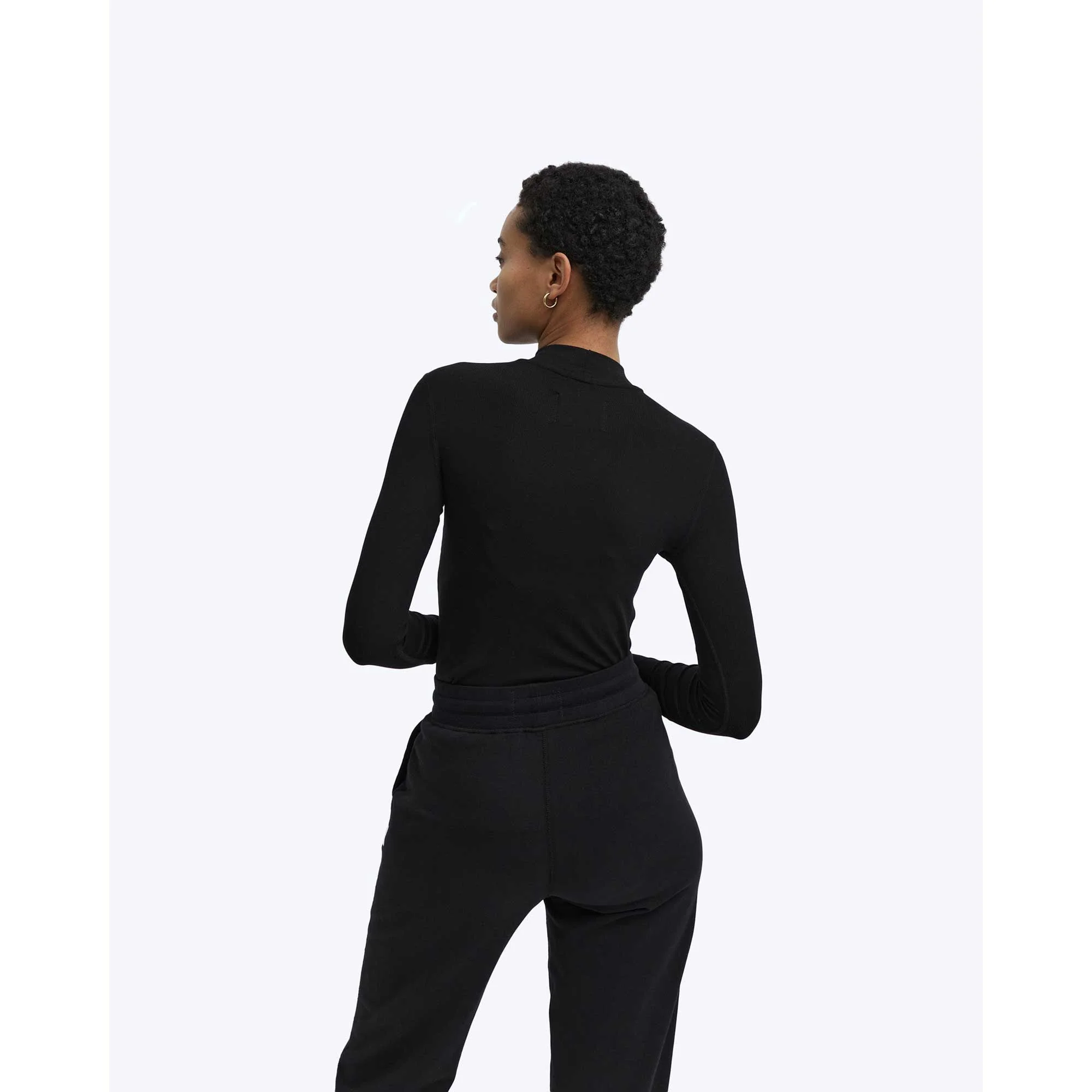Reigning Champ Womens Womens Knit 2x2 Modal Rib Mockneck - Image 3