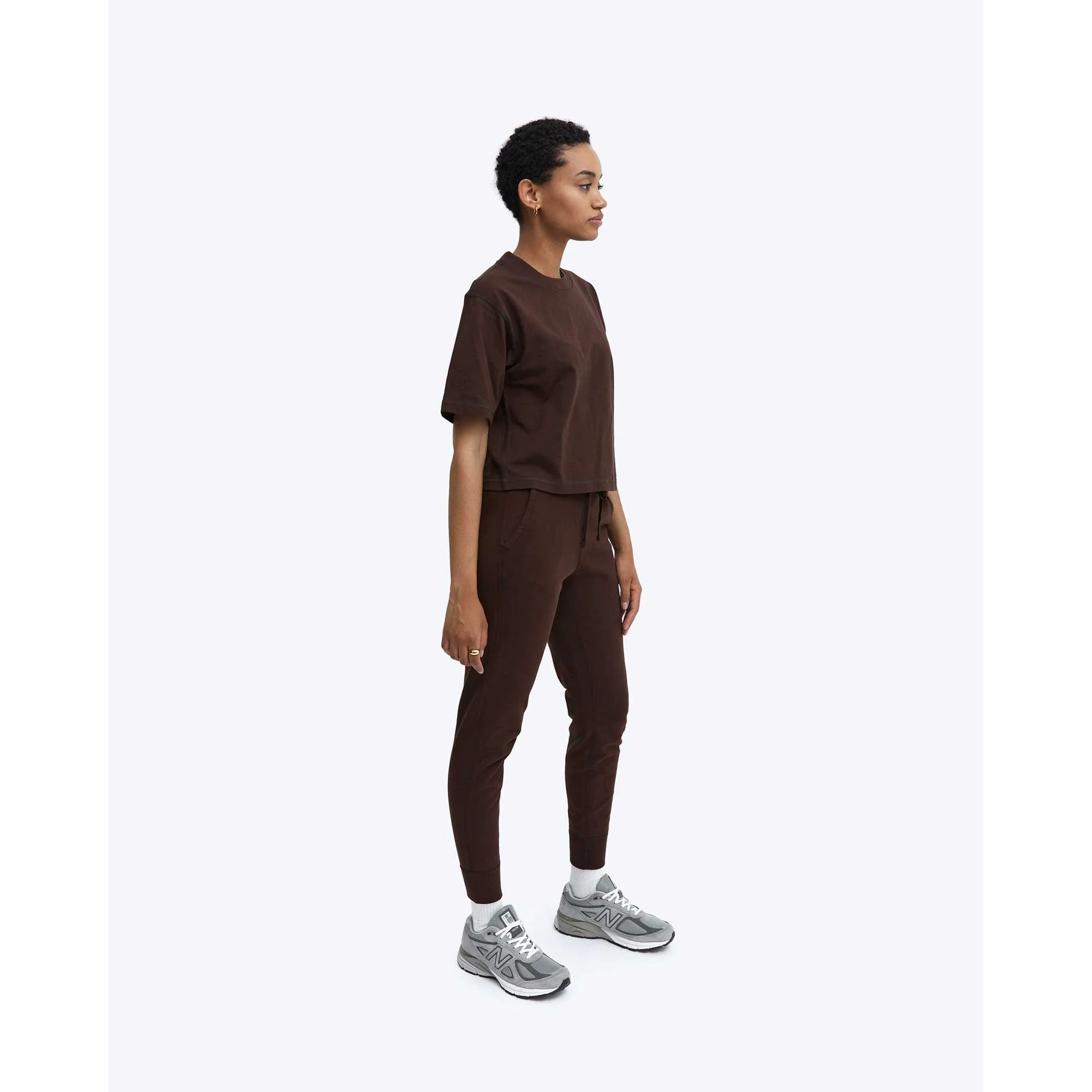 Reigning Champ Womens Knit Midweight Terry Slim Sweatpant - Image 3