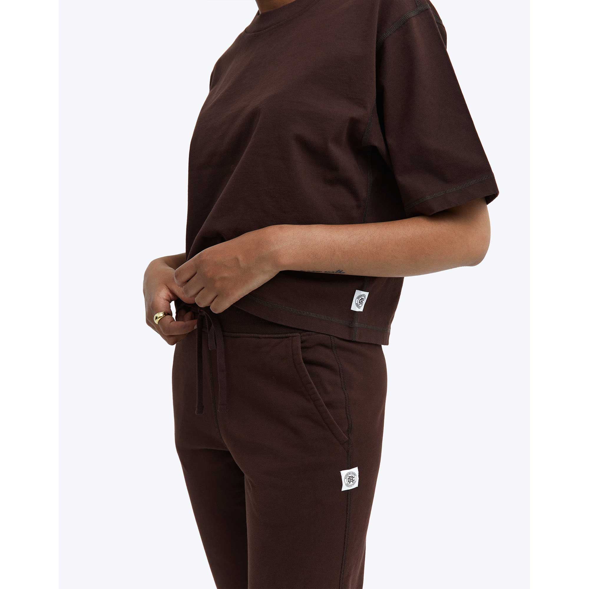 Reigning Champ Womens Knit Midweight Terry Slim Sweatpant - Image 4