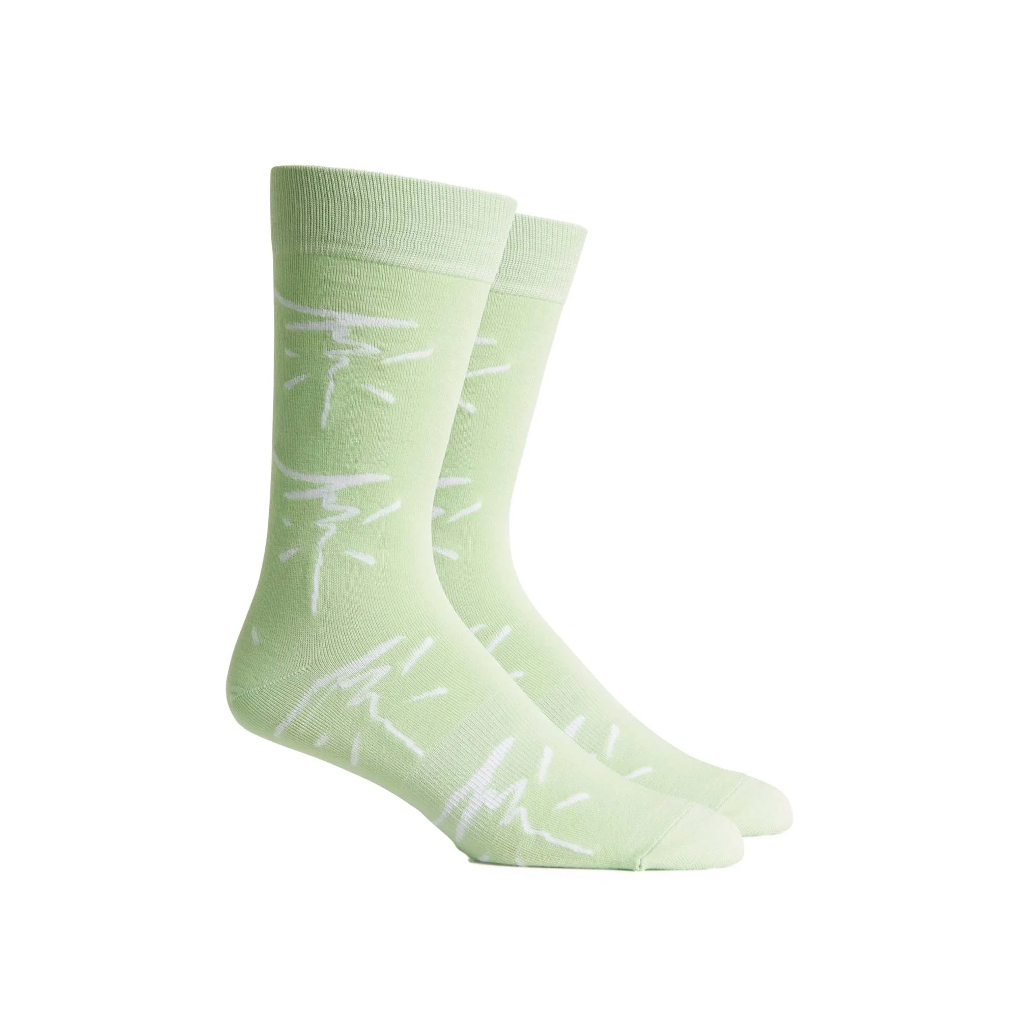 Richer Poorer Men's Sketchy Socks, Neo Mint