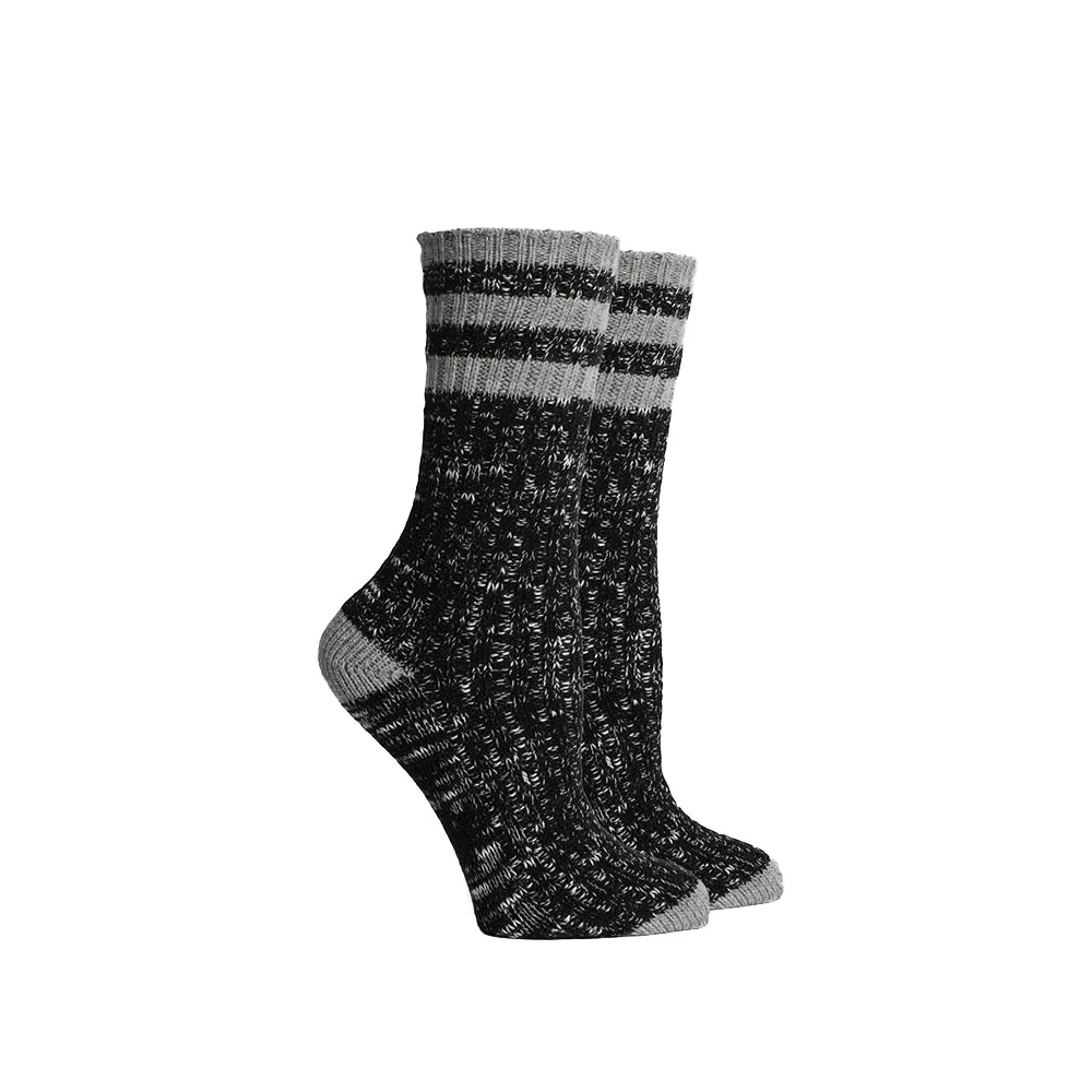 Richer Poorer Stitcher boot crew sock - black