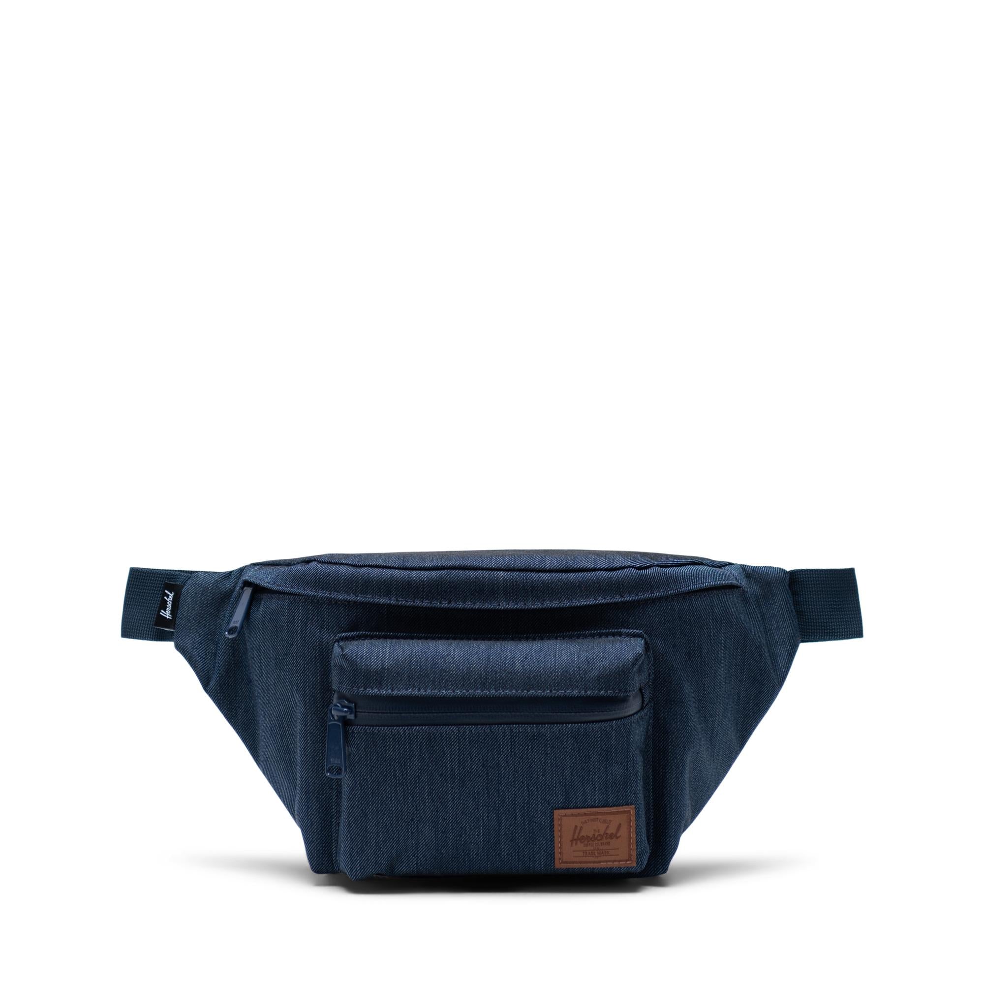 Herschel Seventeen Hip Pack, indigo denim crosshatch