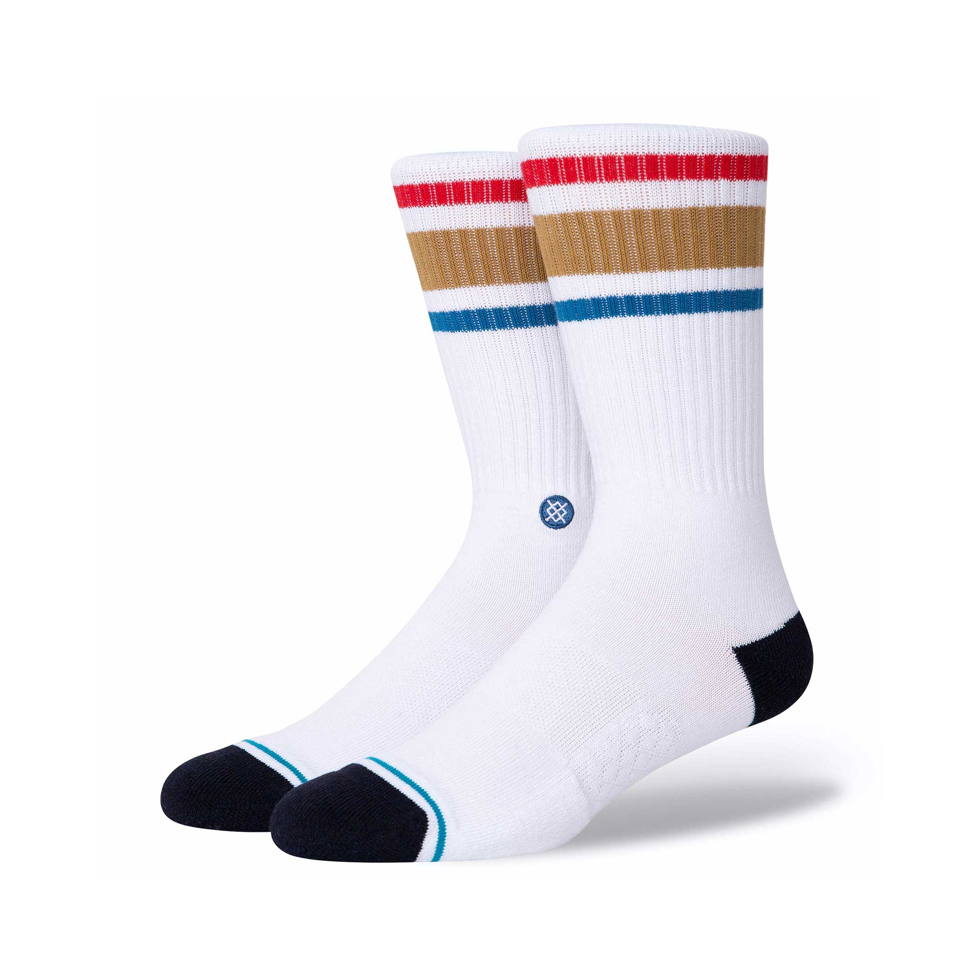 Stance Boyd Socks, White Brown
