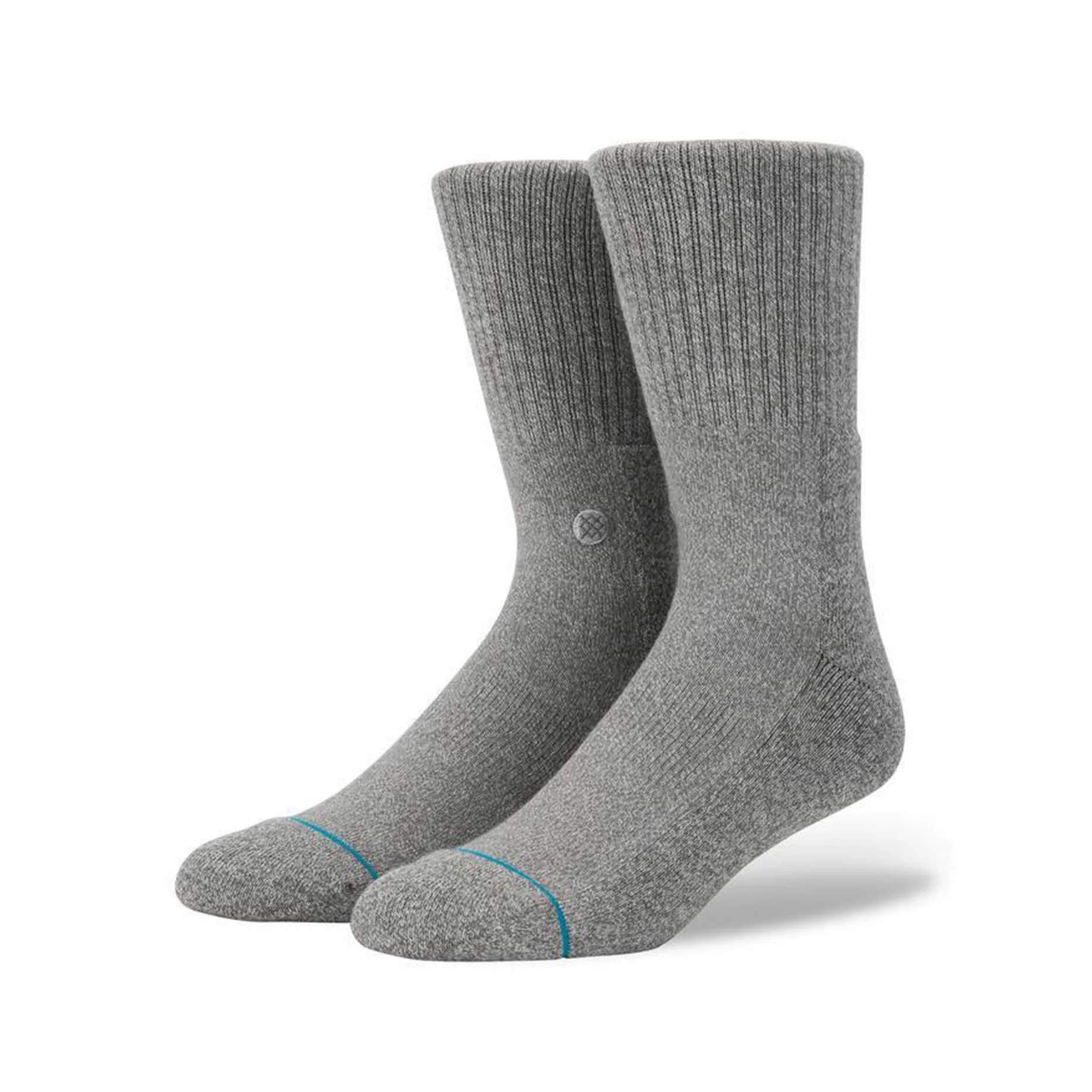 Stance Icon Socks, Grey Heather