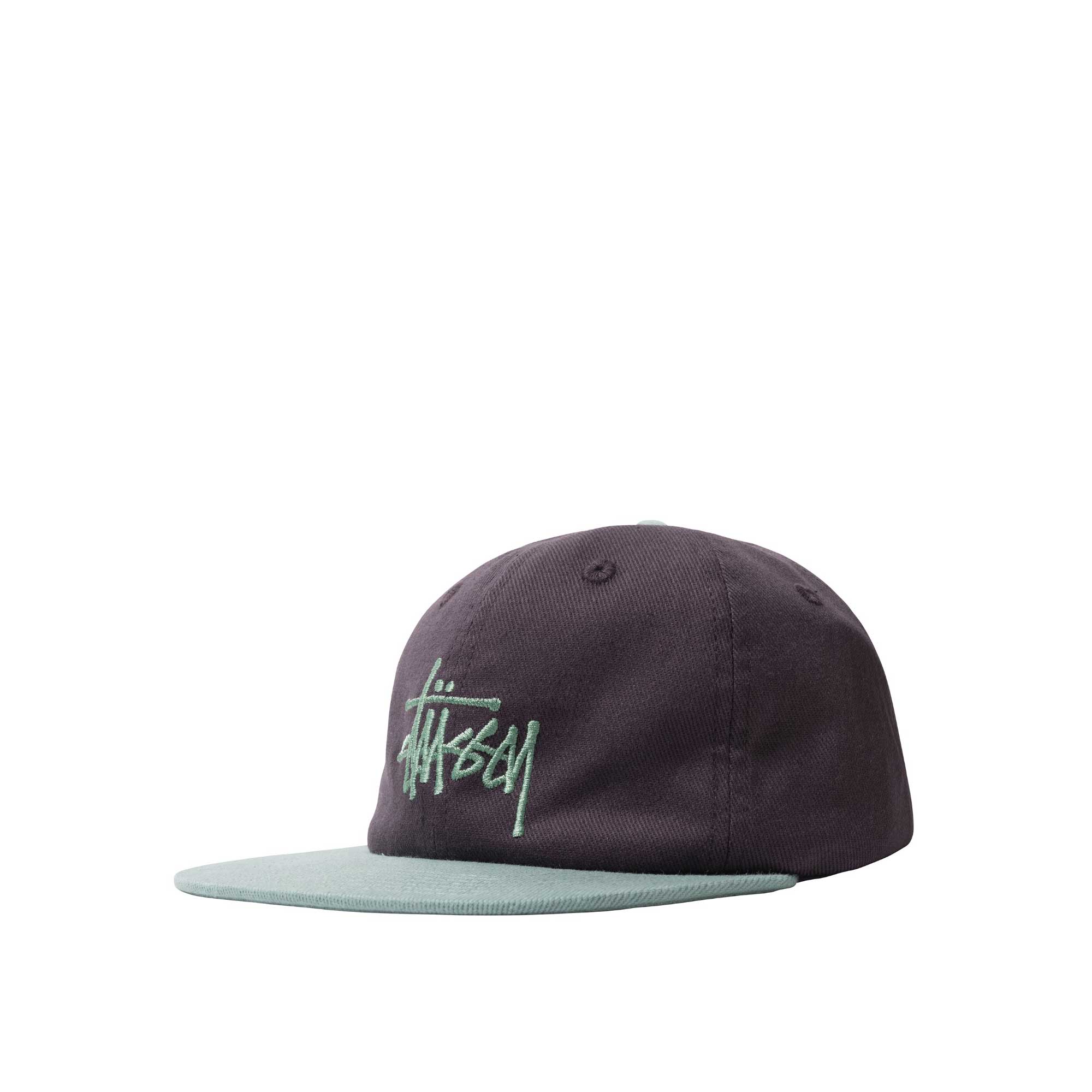 Stussy 2-tone Team Strapback Cap, eggplant