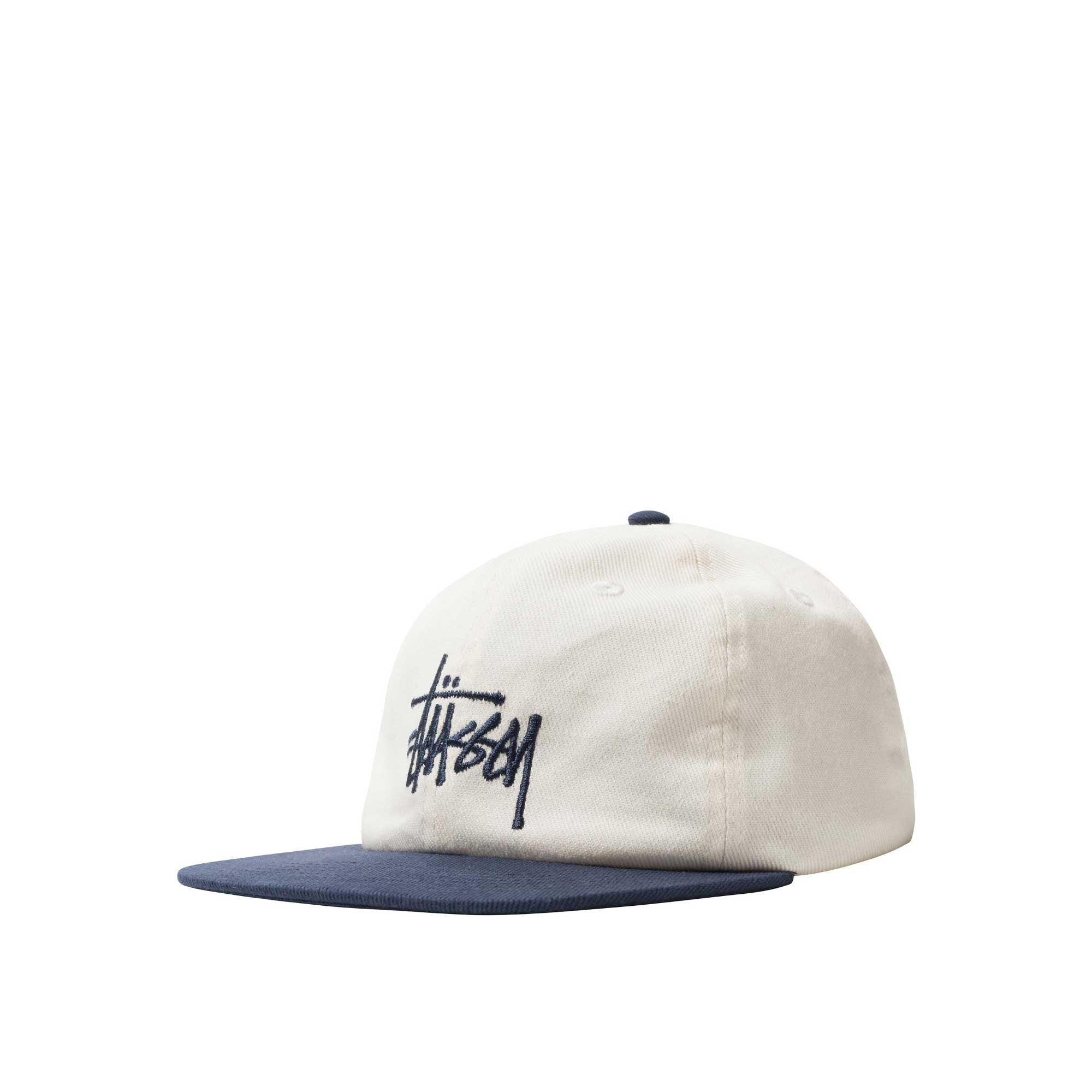 Stussy 2-tone Team Strapback Cap, natural