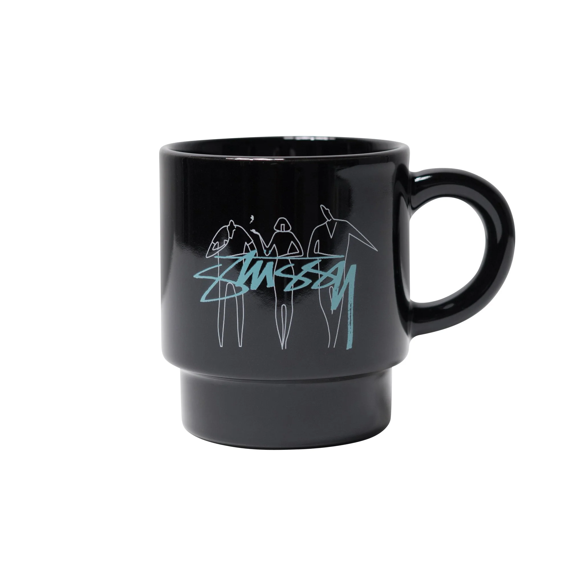 Stussy 3 People Stacking Mug, black