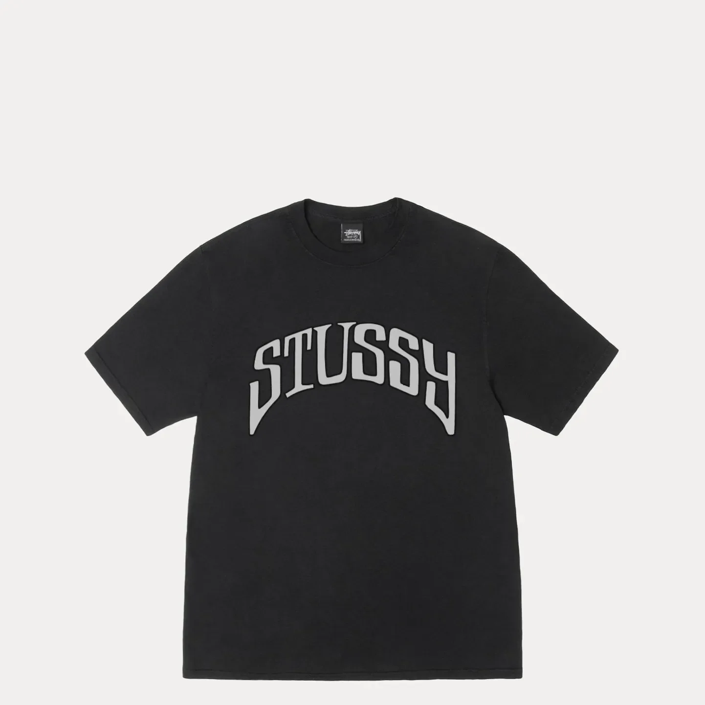 Stussy Arched Pigment Dyed Tee, black