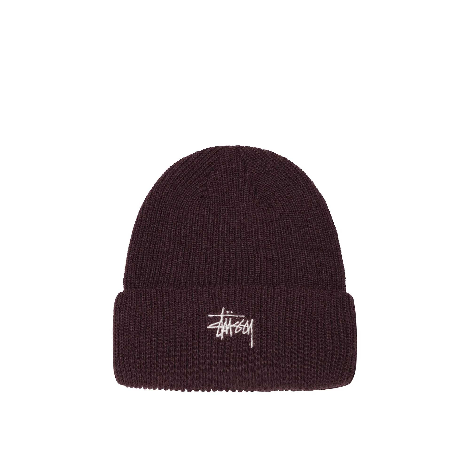 Stussy Basic Cuff Beanie, burgundy