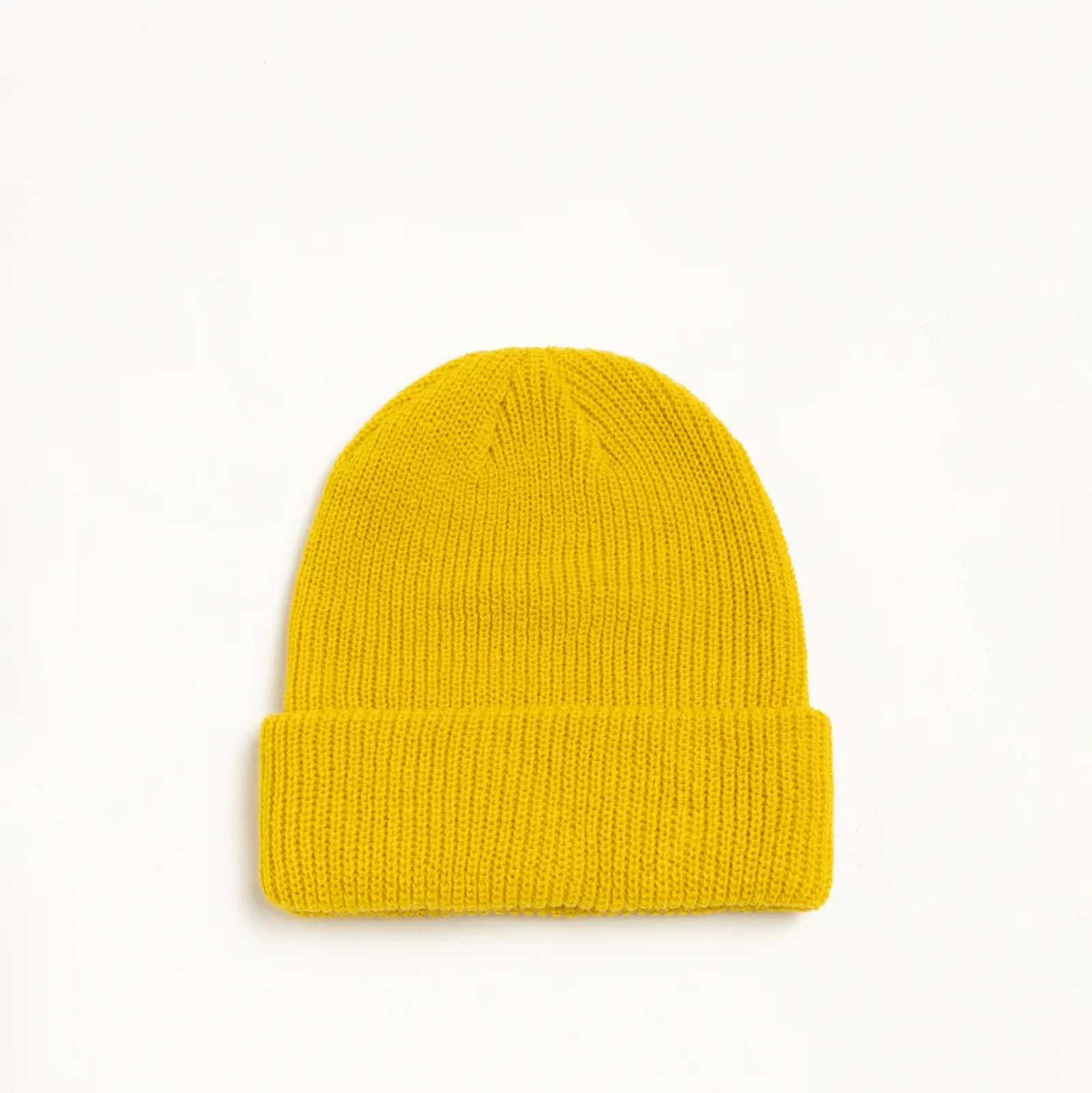 Stussy Basic Cuff Beanie, hornet yellow - Image 2
