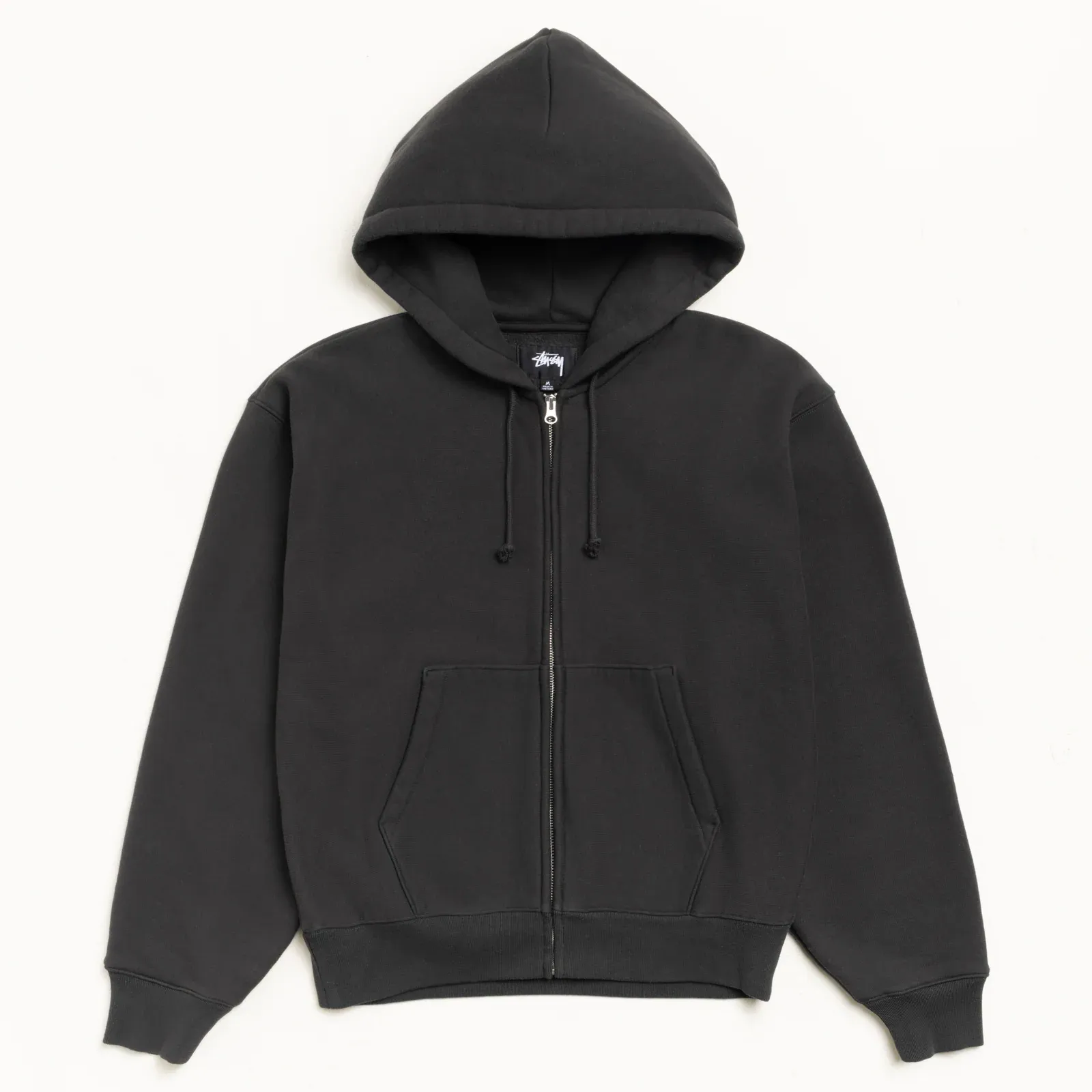 Stussy Basic Diamond Zip Hood, black - Image 2