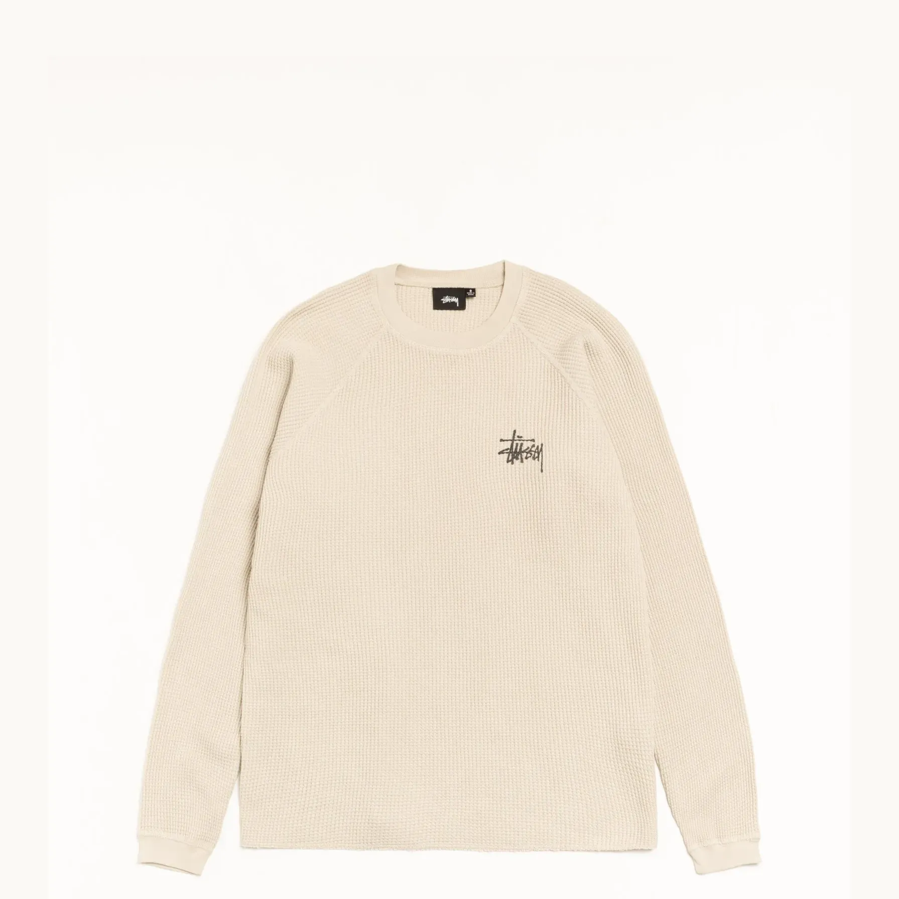 Stussy Basic Stock Raglan Thermal Shirt, bone - Image 2