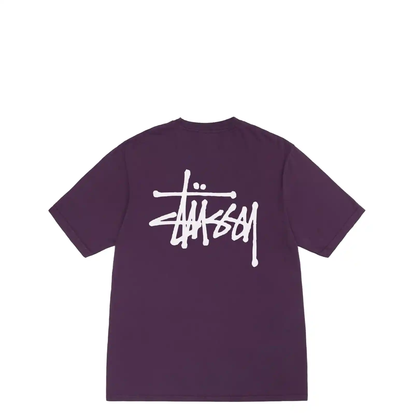 Stussy Basic Stussy Pigment Dyed Tee, purple