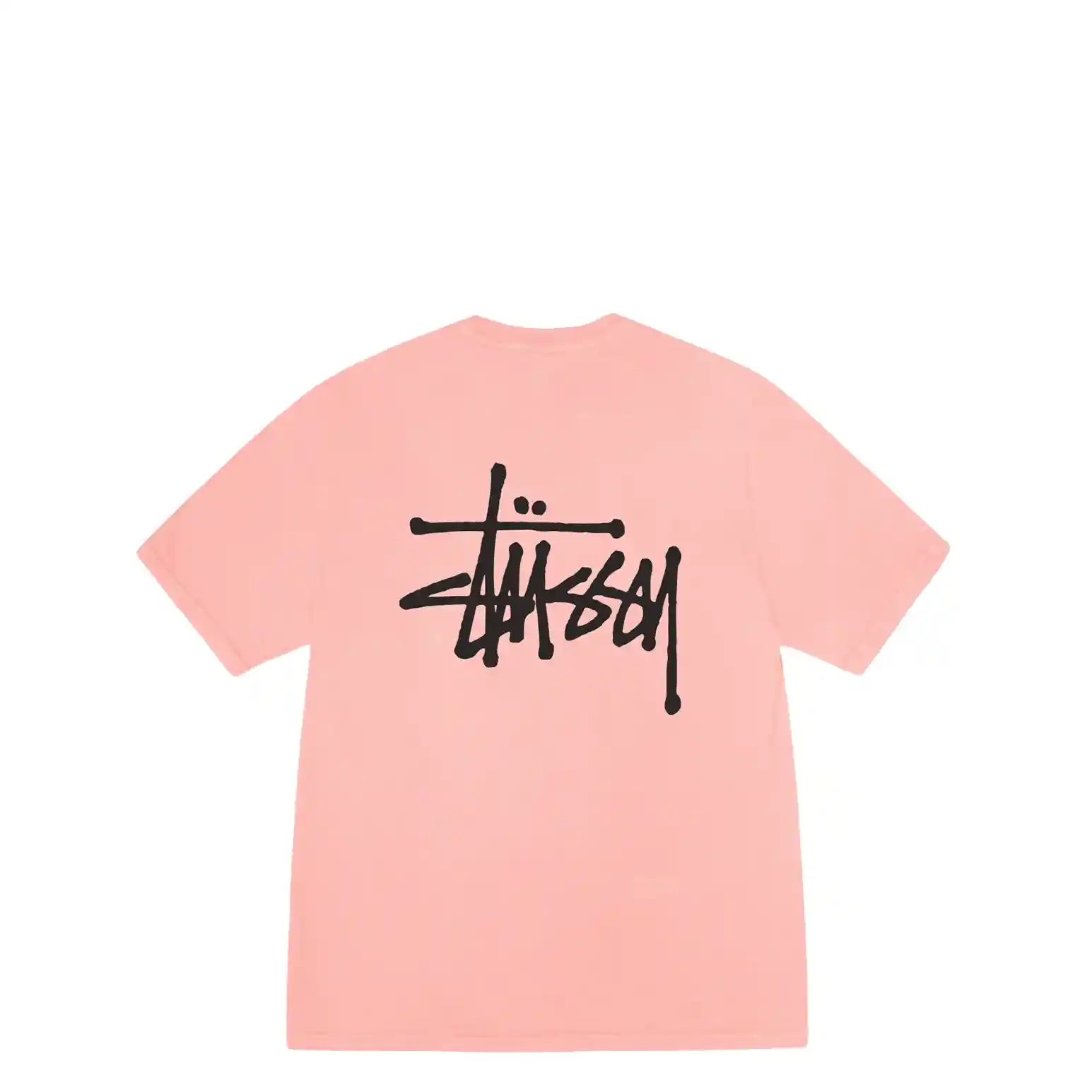 Stussy Basic Stussy Pigment Dyed Tee, coral