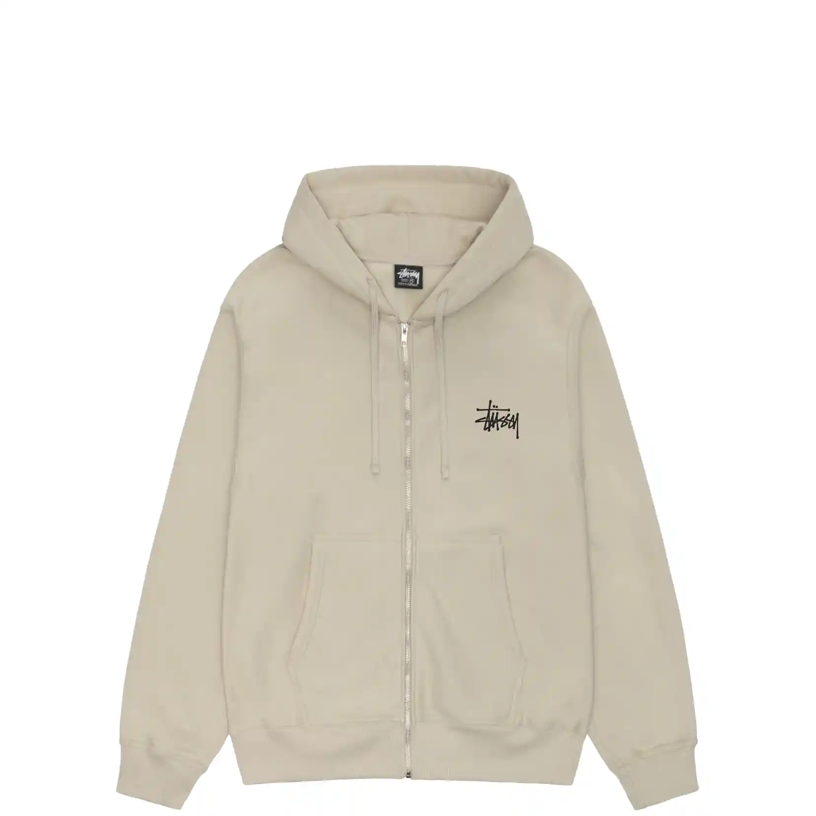 Stussy Basic Stussy Zip Hood, khaki - Image 2