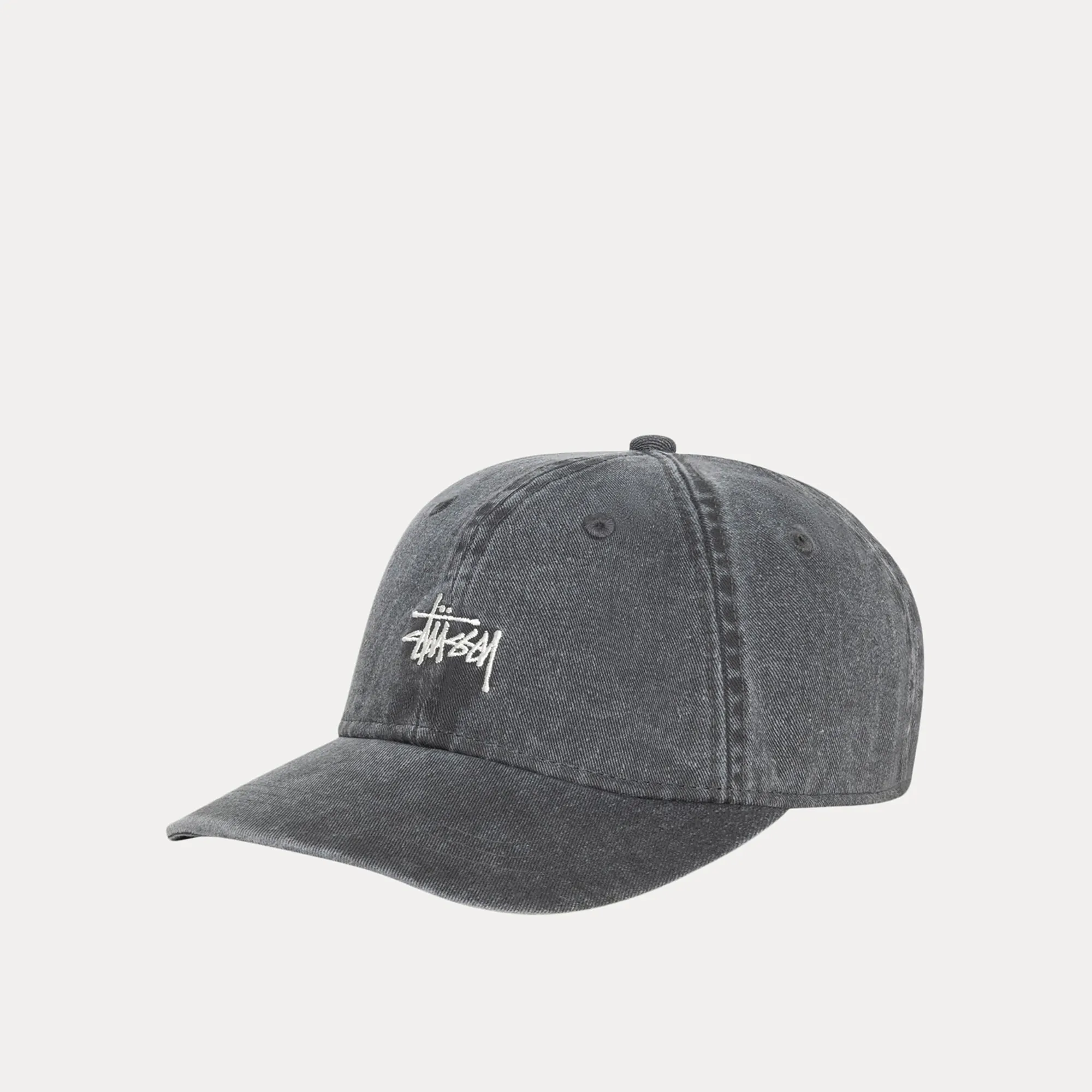Stussy Basic Washed Low Pro Cap, charcoal