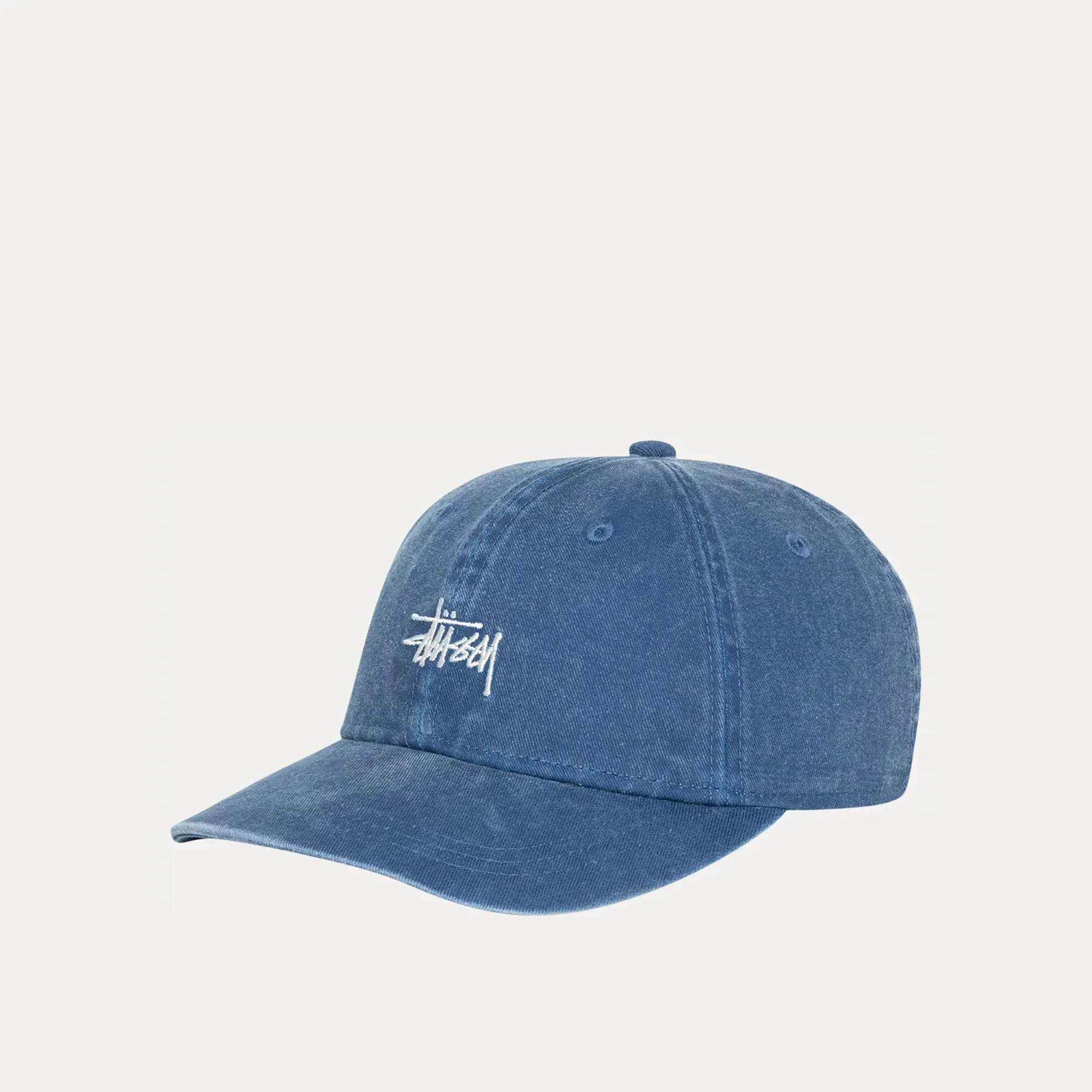 Stussy Basic Washed Low Pro Cap, faded navy