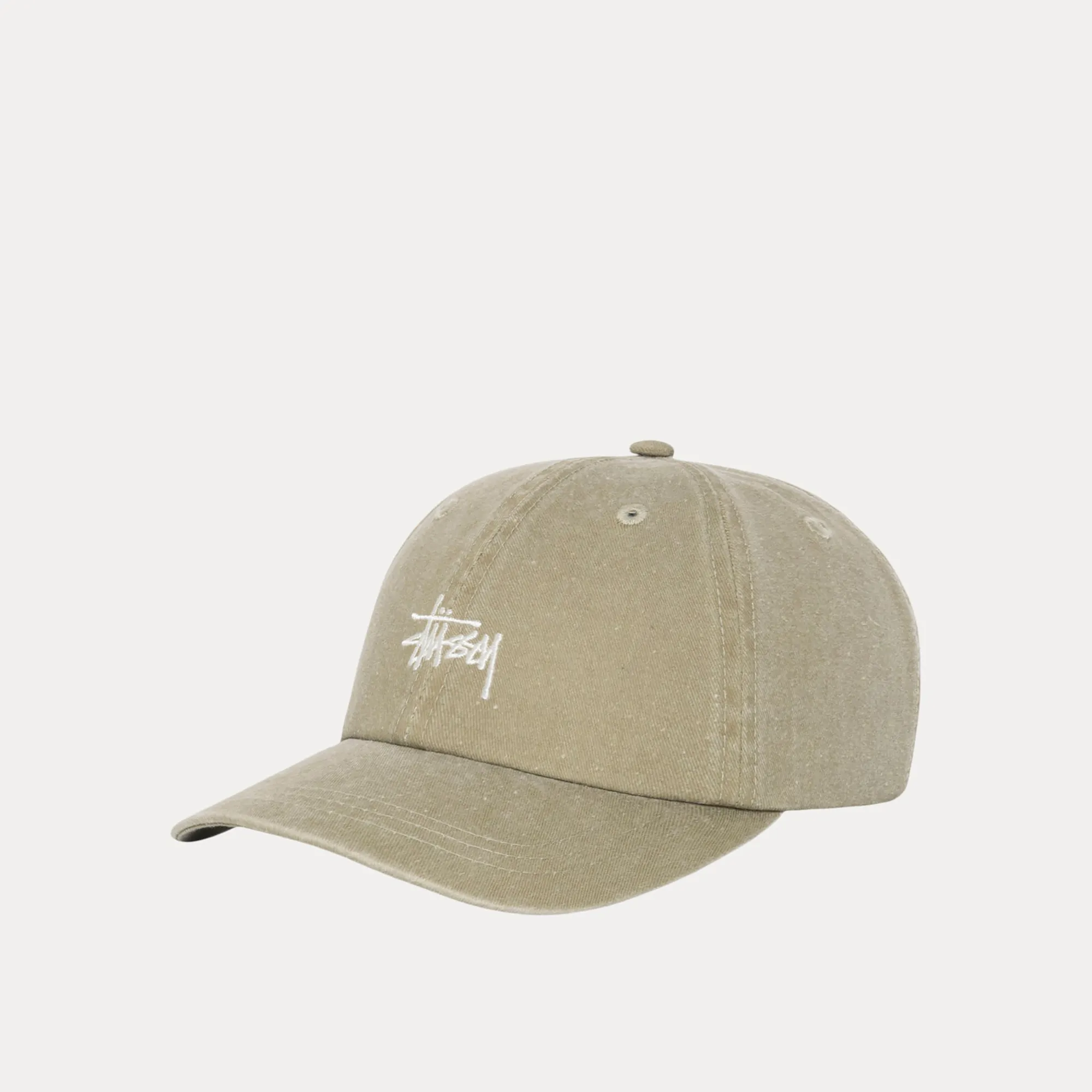 Stussy Basic Washed Low Pro Cap, faded tan