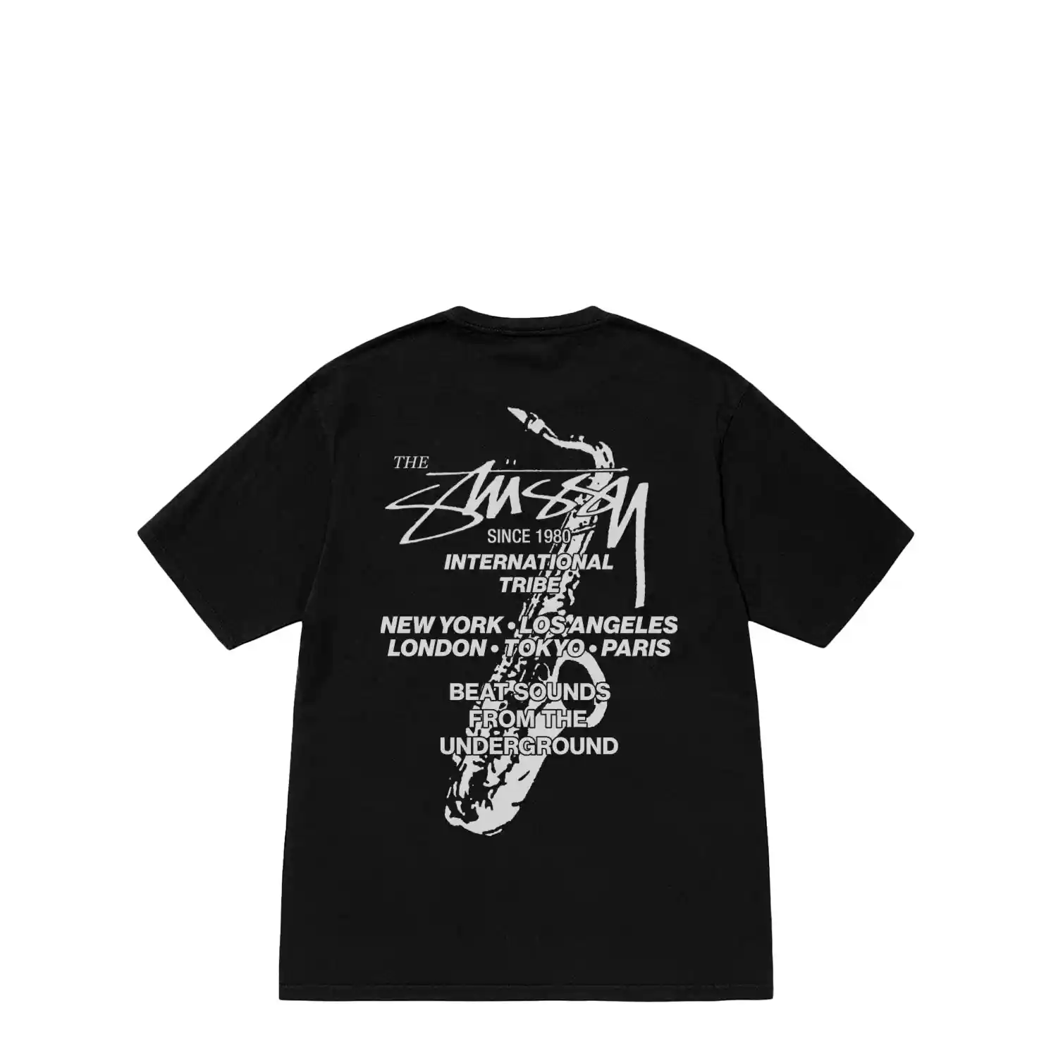Stussy Beat Sounds Pigment Dyed Tee, black