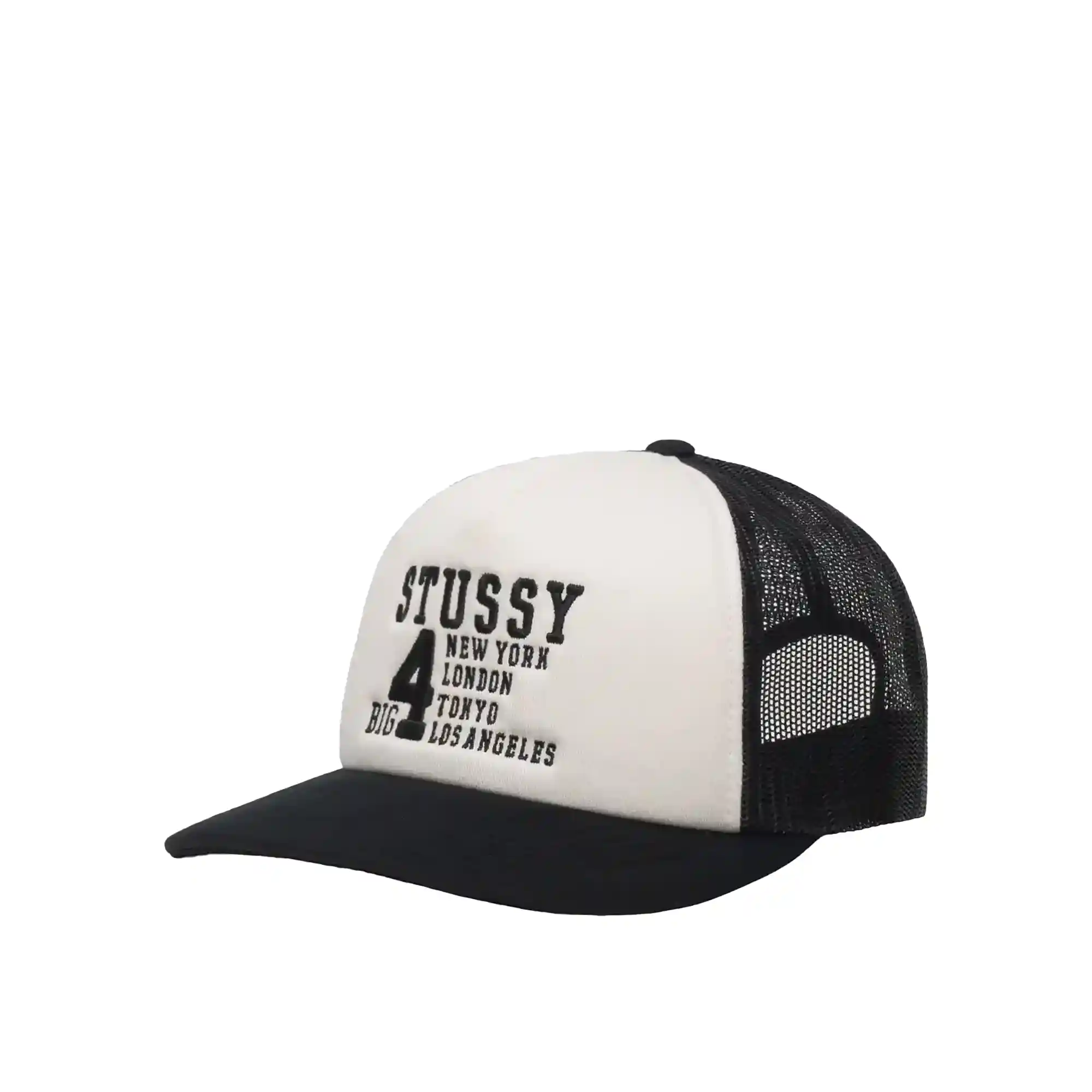 Stussy Big 4 Trucker Cap, black