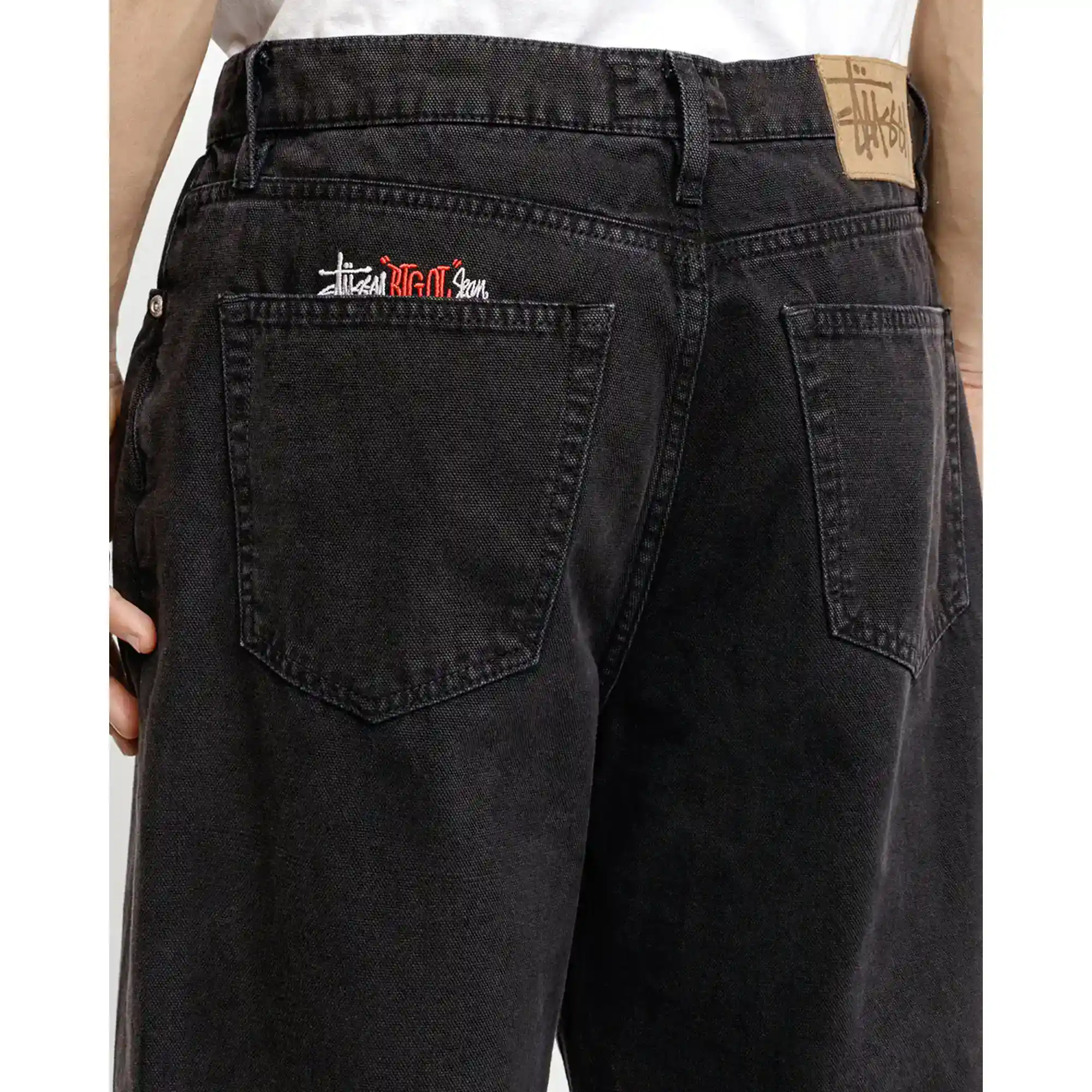 Stussy Big Ol Jean Washed Canvas, black - Image 7