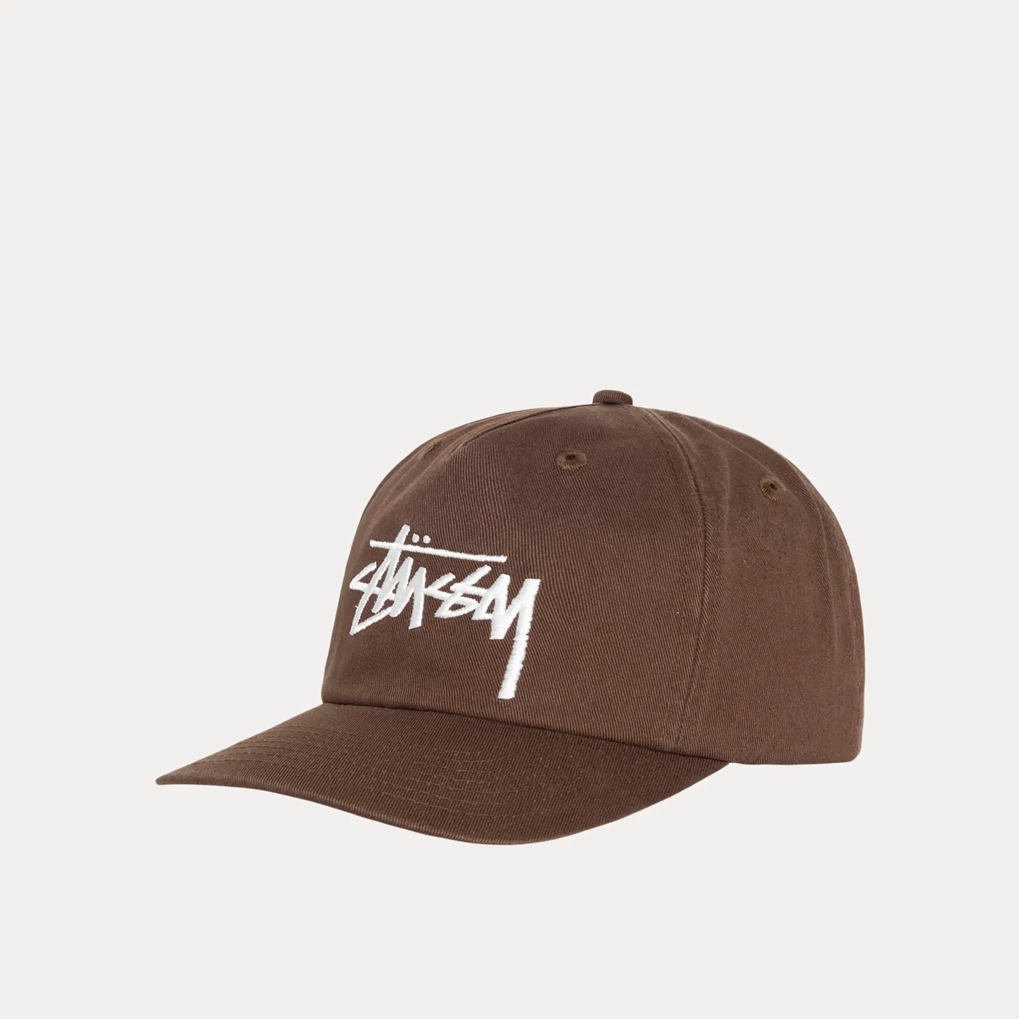 Stussy Big Stock Mid Depth Cap, chocolate