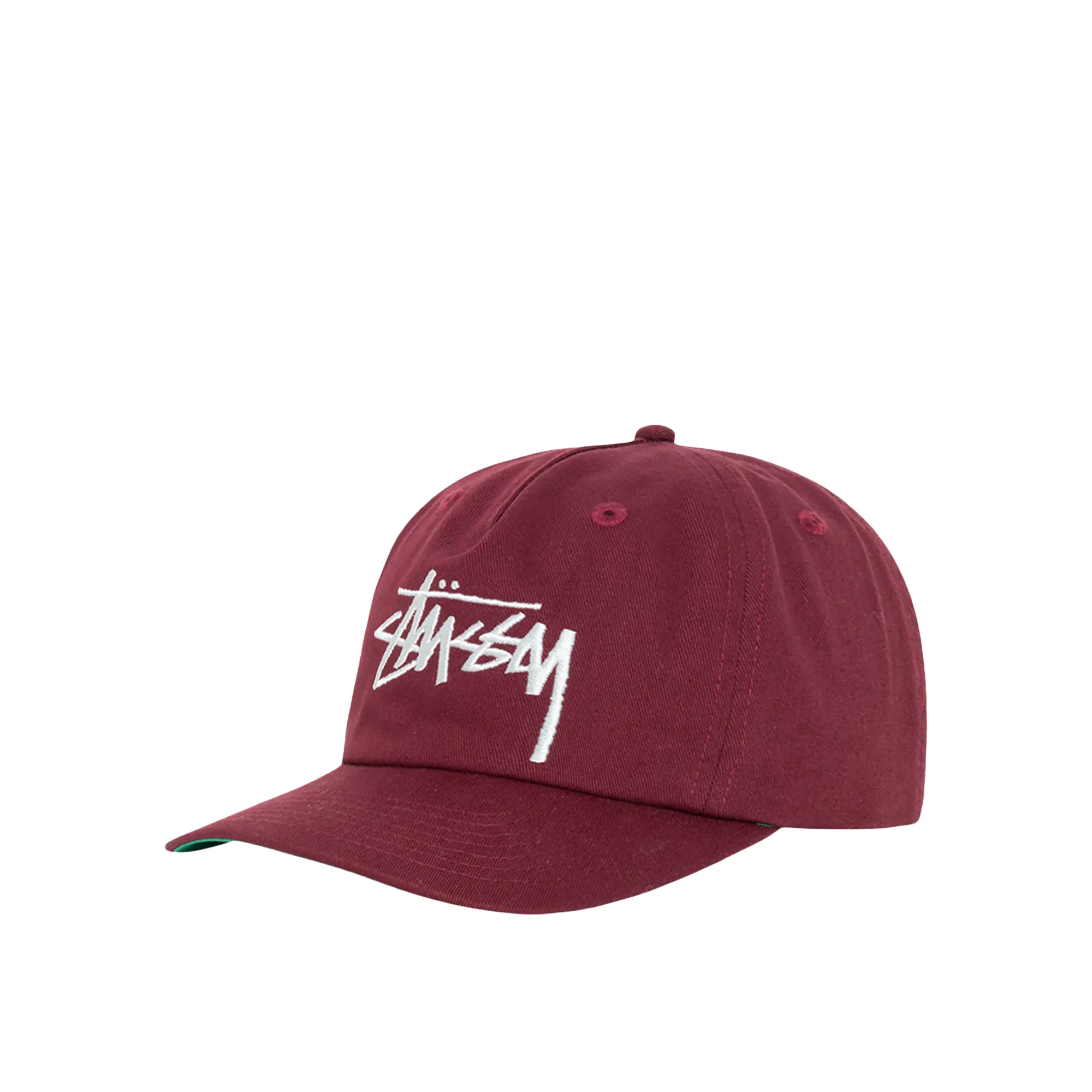 Stussy Big Stock Mid Depth Cap, plum