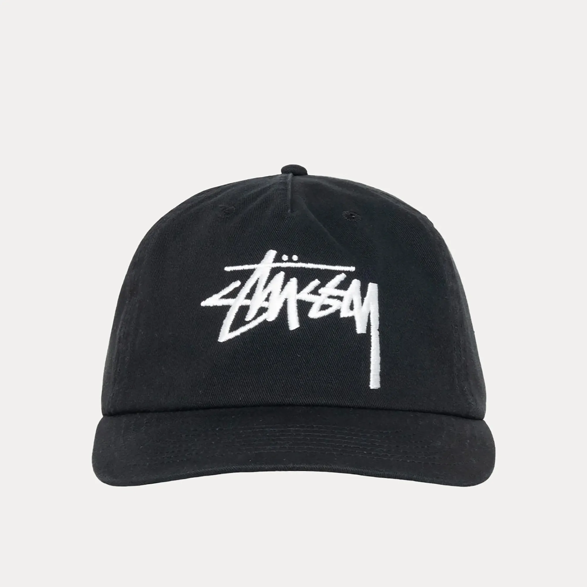 Stussy Big Stock Mid Depth Cap, shadow black - Image 3