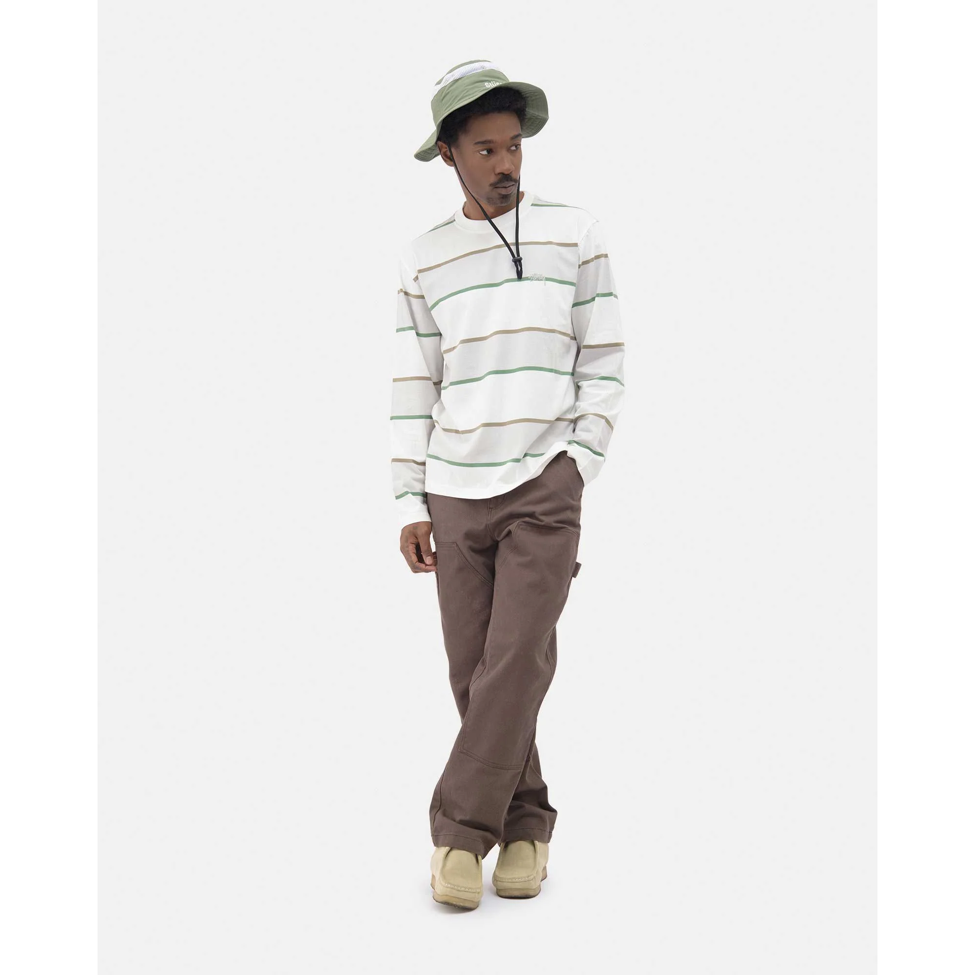 Stussy Bold Stripe Longsleeve Crew - Image 2