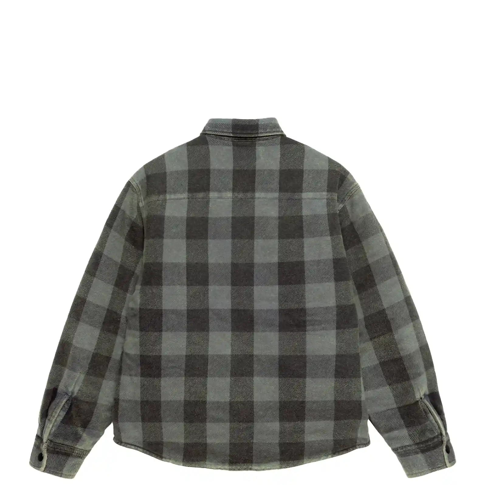 Stussy Buffalo Plaid Shirt, grey - Image 7