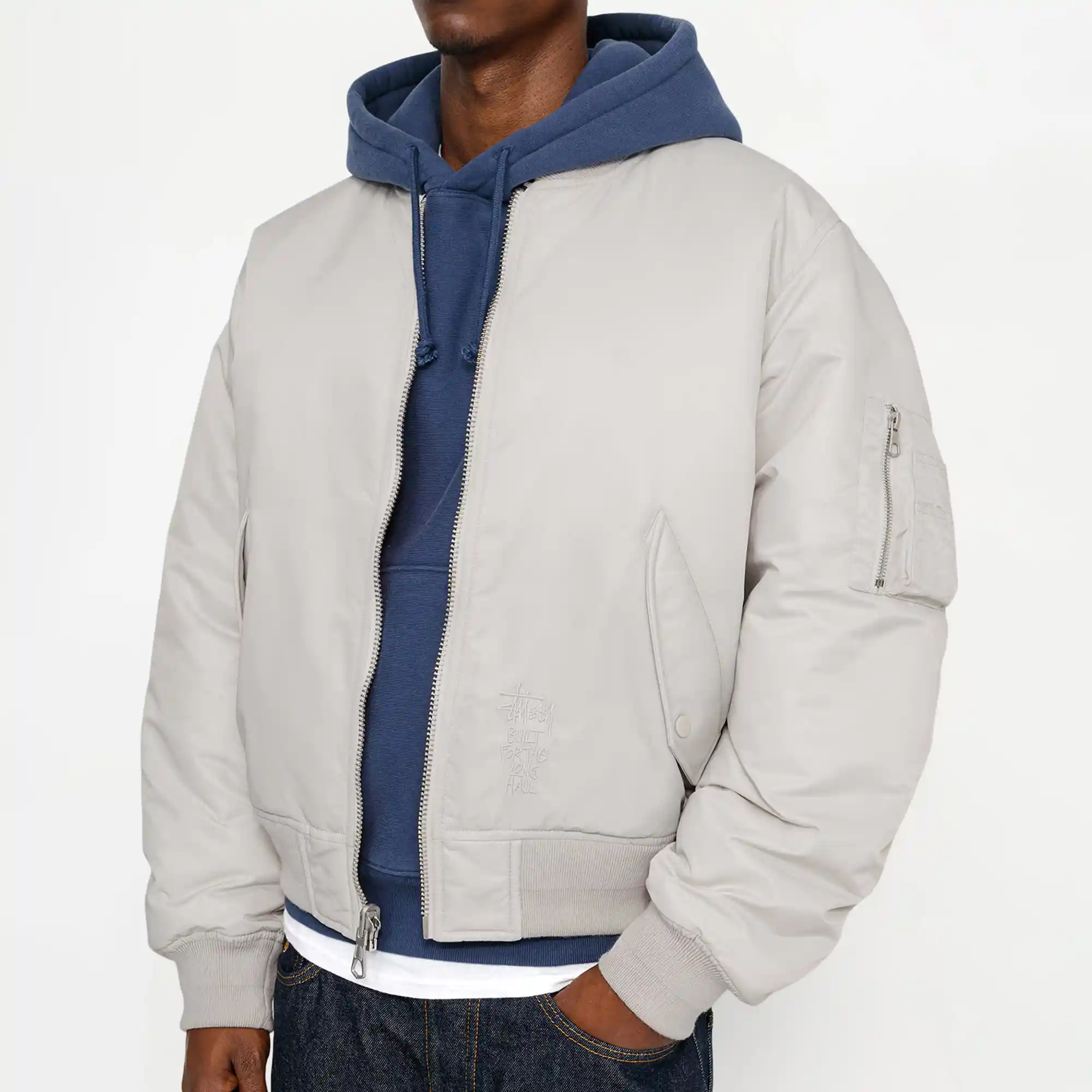 Stussy Built Bomber Jacket, grey - Image 2
