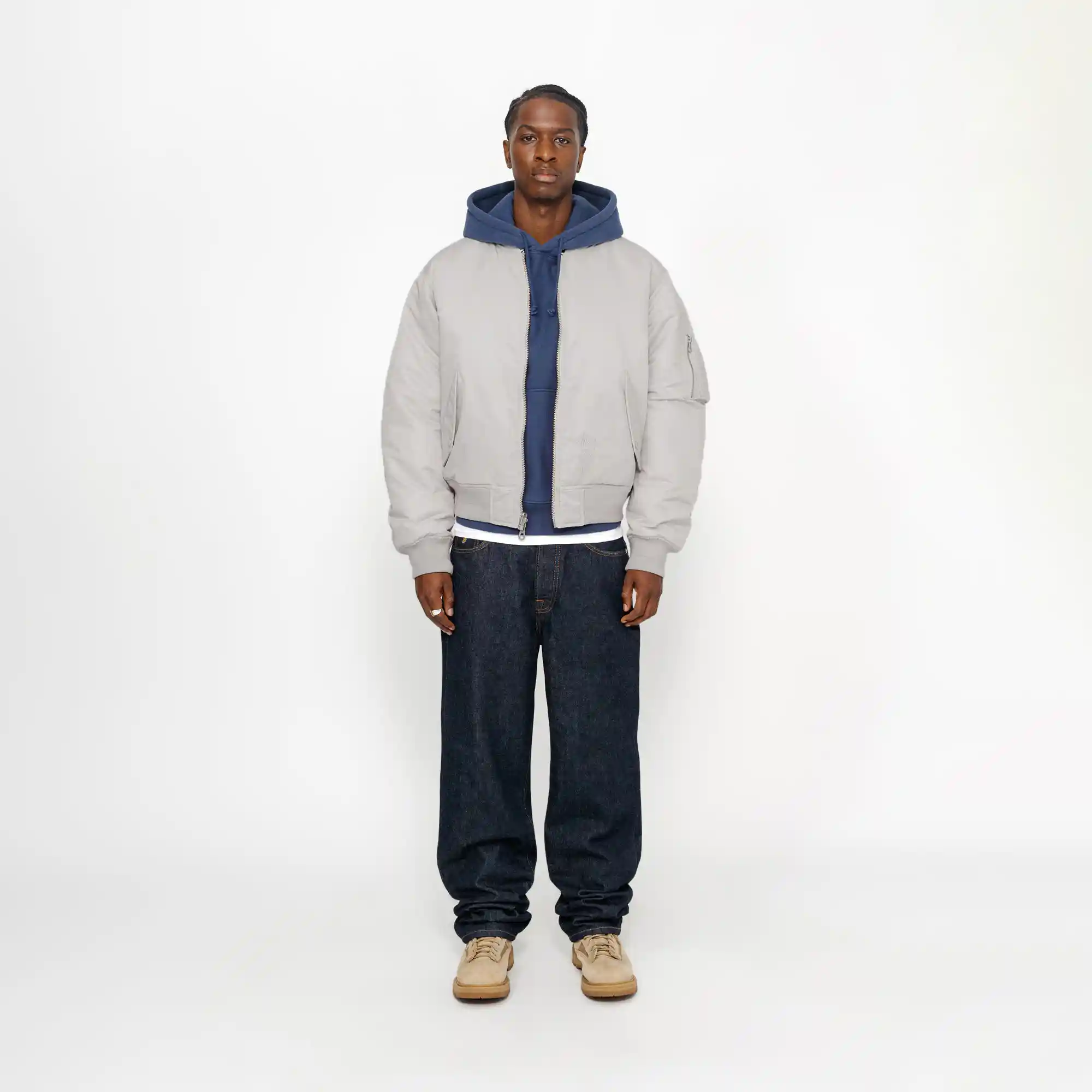Stussy Built Bomber Jacket, grey - Image 4