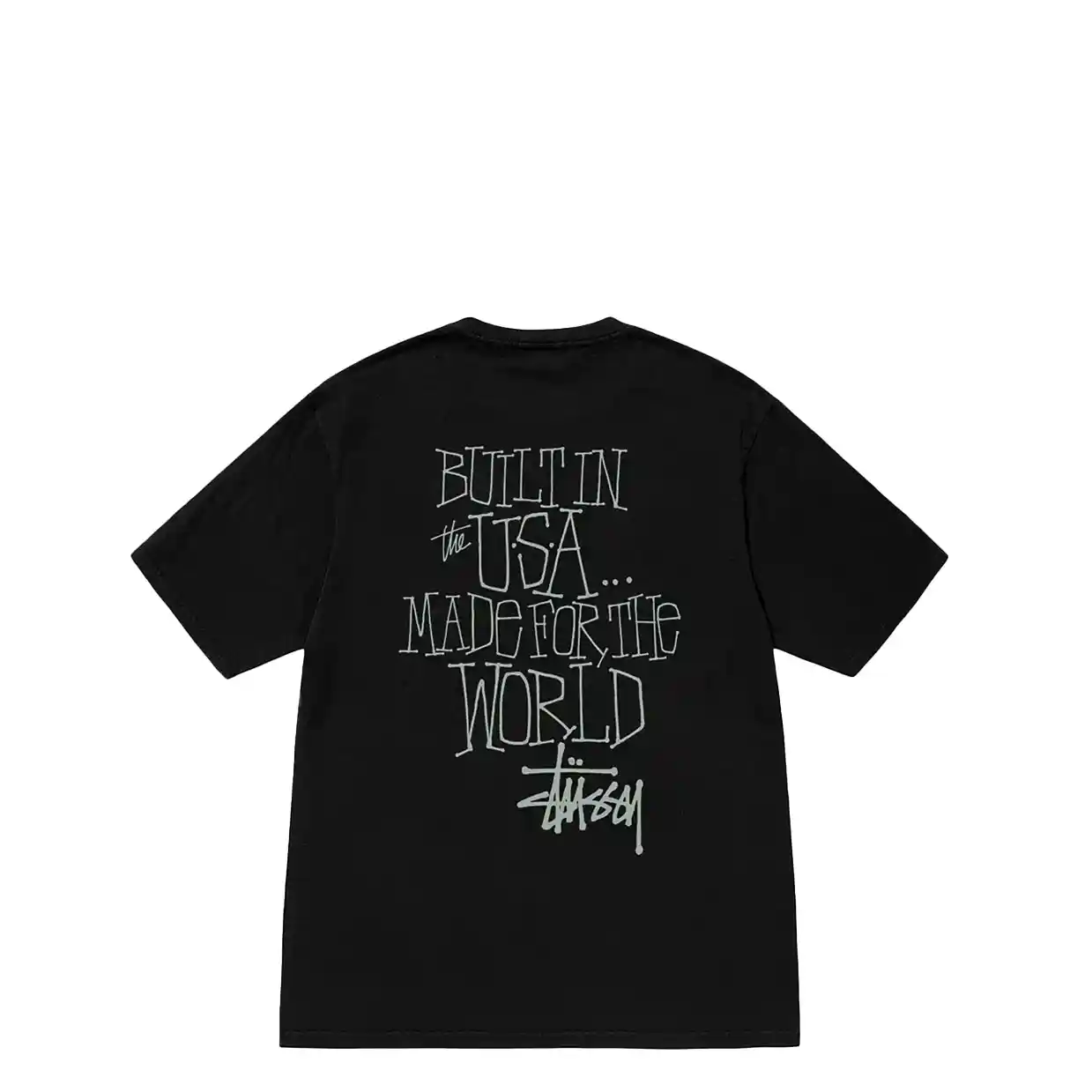 Stussy Built In Usa Pigment Dyed Tee, black