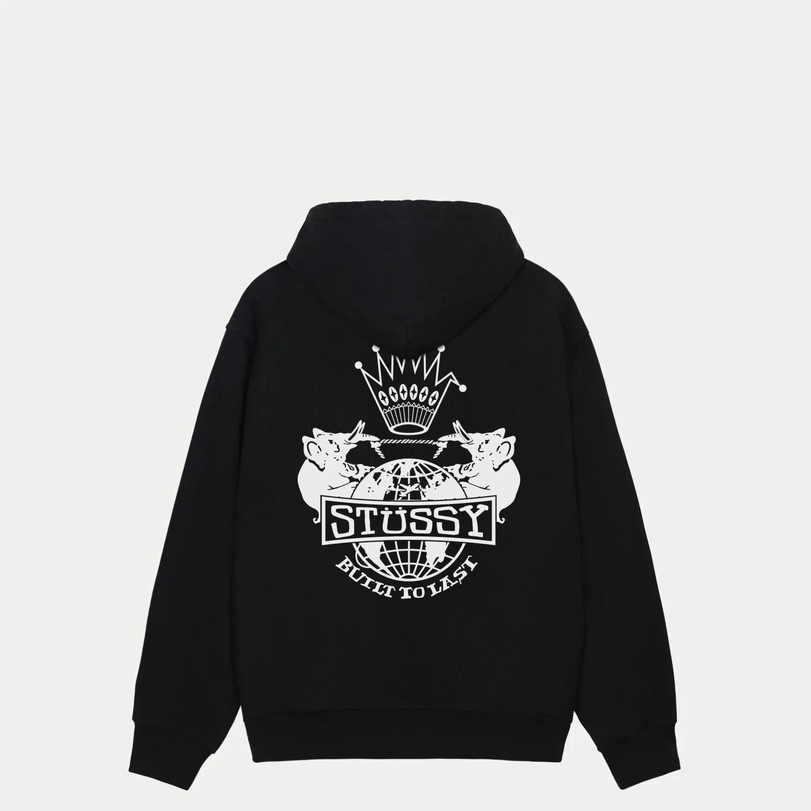Stussy Built To Last Zip Hood, black