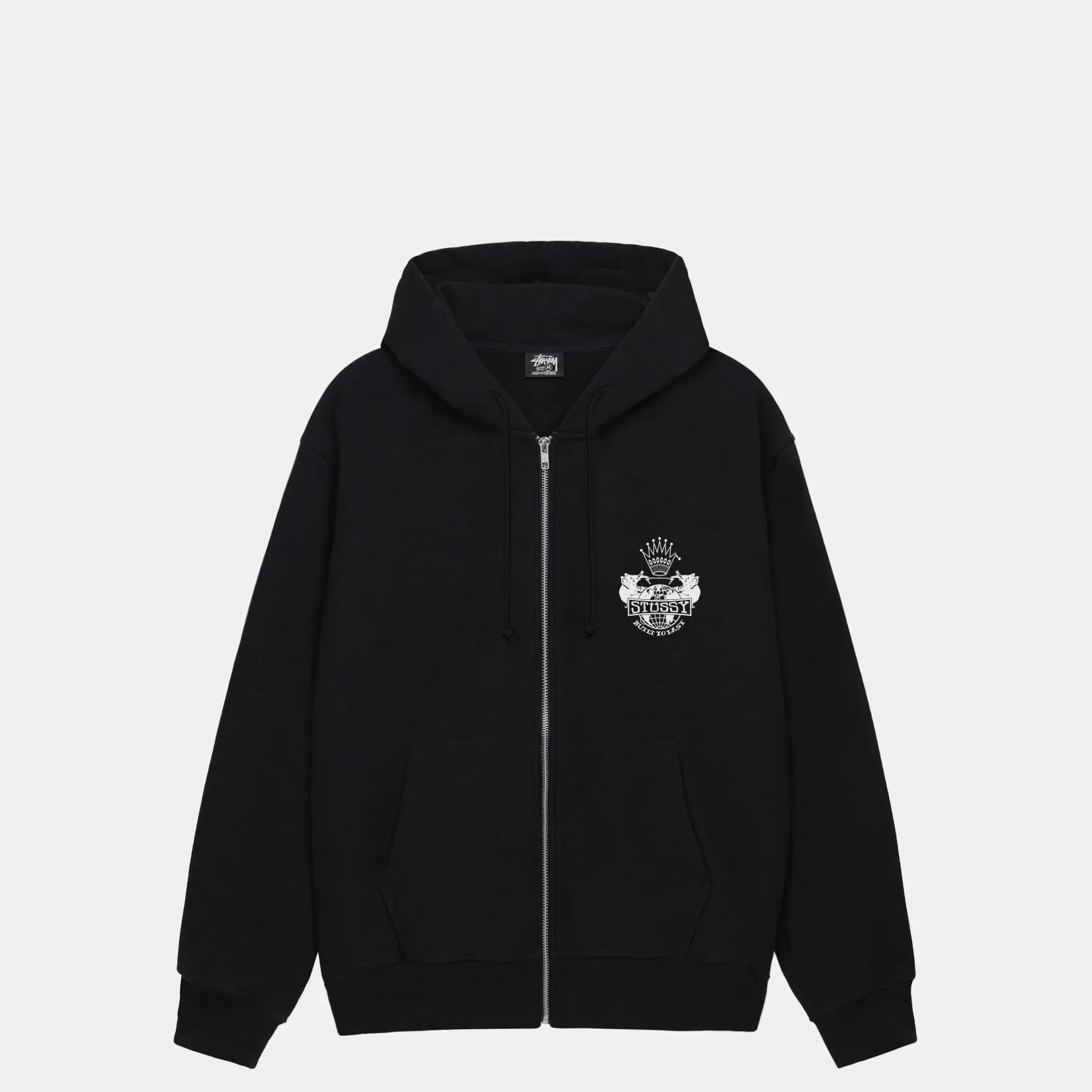 Stussy Built To Last Zip Hood, black - Image 2