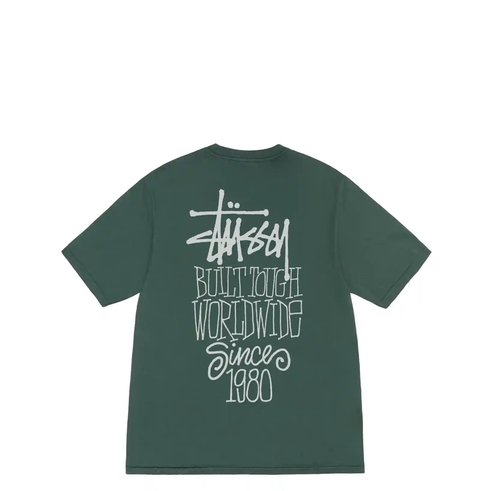 Stussy Built Tough Pigment Dyed Tee, forest